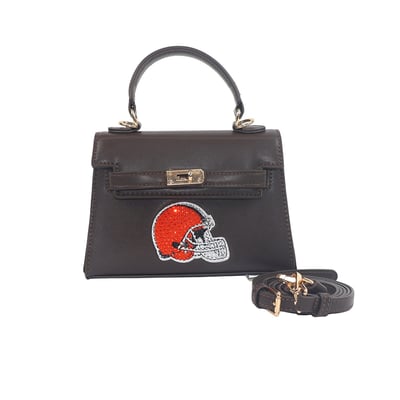 Cleveland Browns FABGATING by Cuce Team Color Vegan Leather Mini Purse