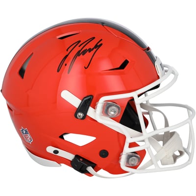 Jerry Jeudy Cleveland Browns Autographed Fanatics Authentic Riddell Speed Flex Authentic Helmet