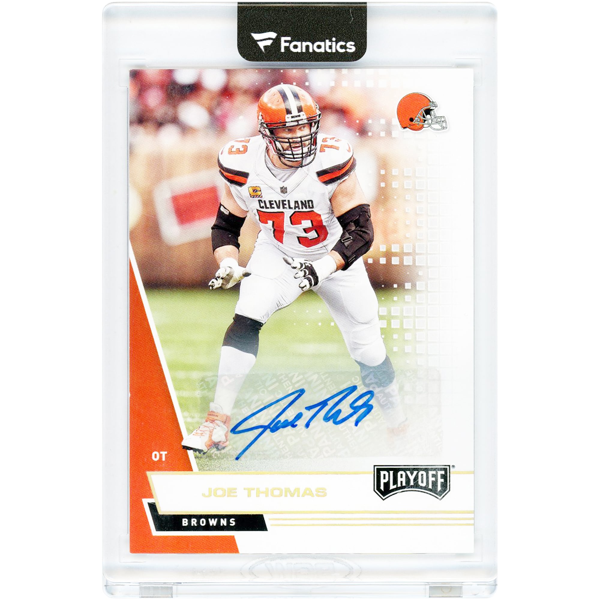 Joe Thomas Cleveland Browns Autographed 2020 Panini Playoff #43 Card