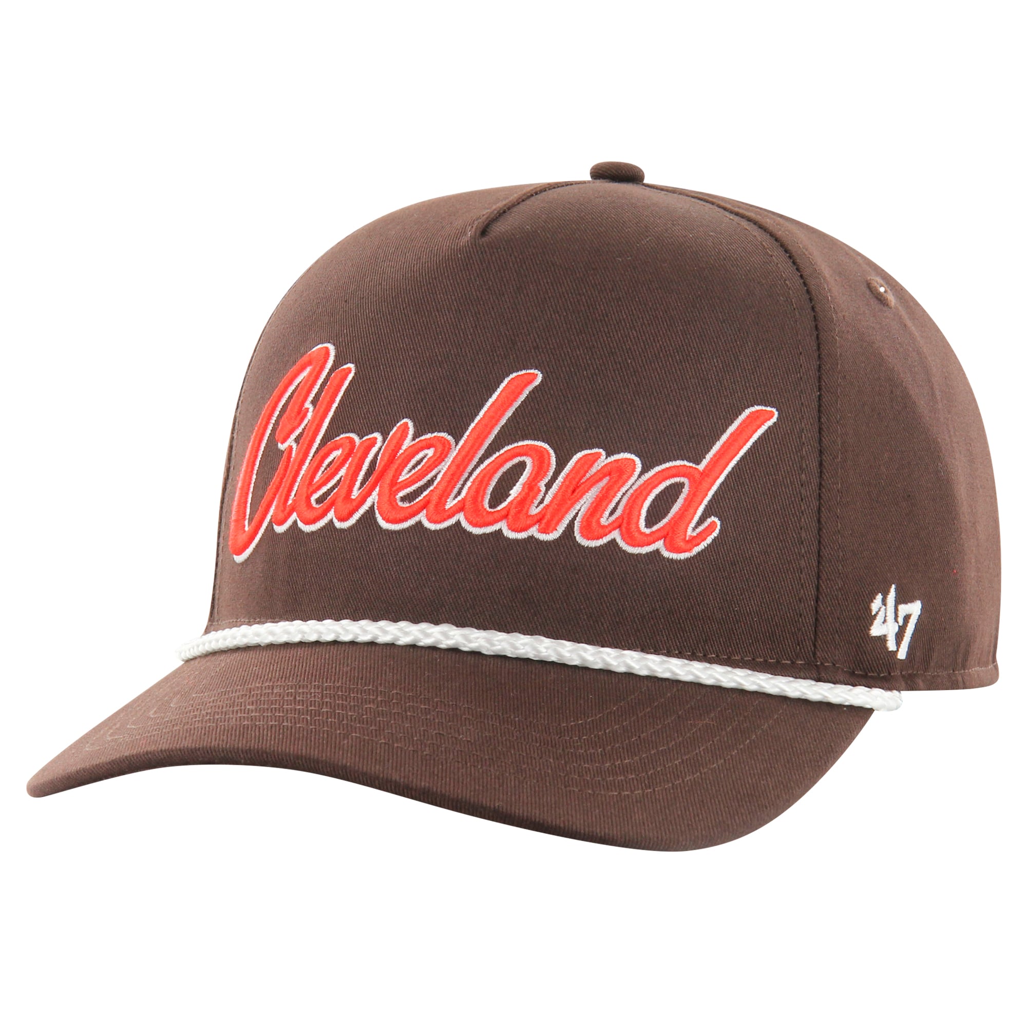 Men's '47 Brown Cleveland Browns Overhand Hitch Adjustable Hat
