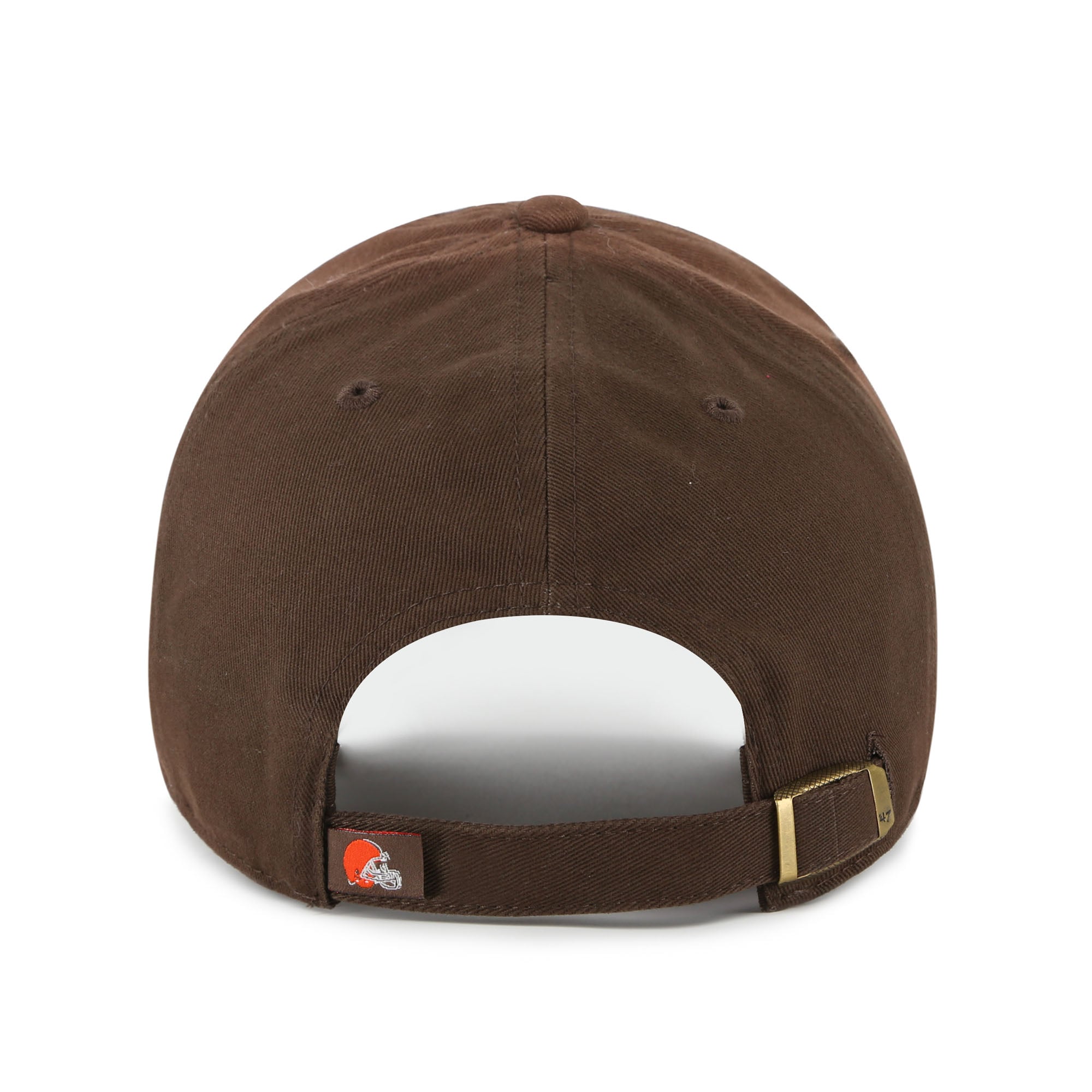 Men's '47 Brown Cleveland Browns Primary Logo Clean Up Adjustable Hat