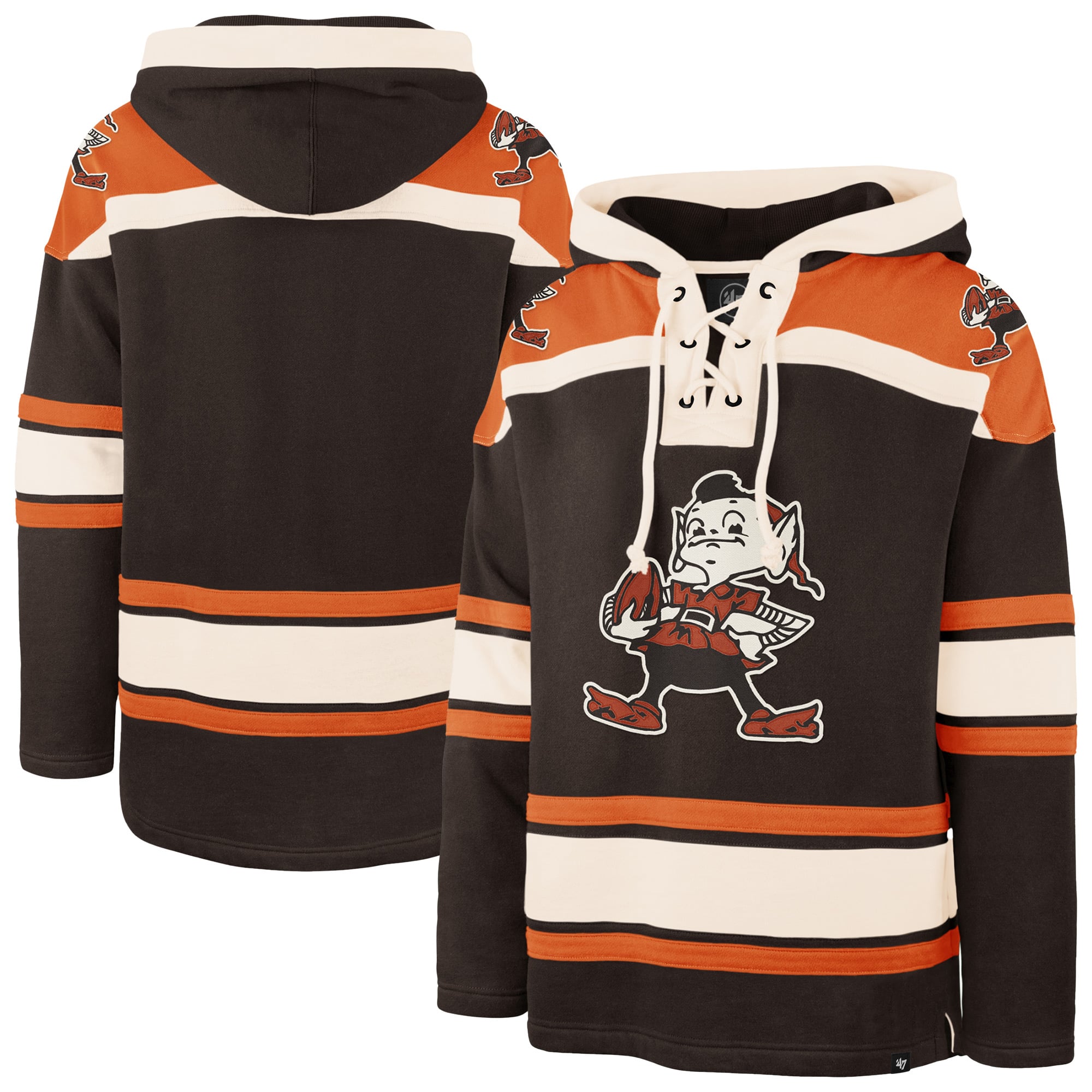 Sweat à capuche marron Cleveland Browns '47 pour homme