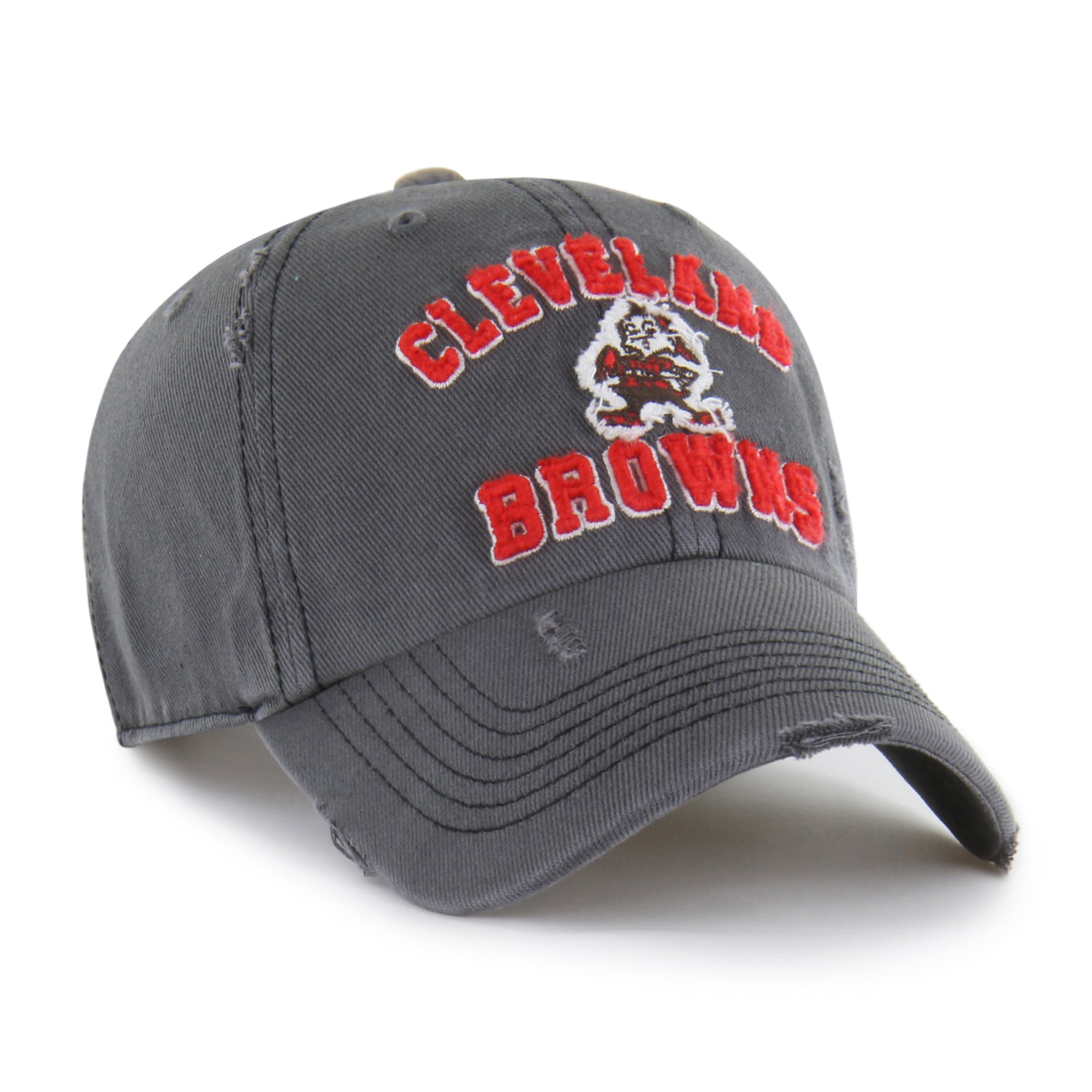 Men's '47  Charcoal Cleveland Browns Seymoore Clean Up Adjustable Hat