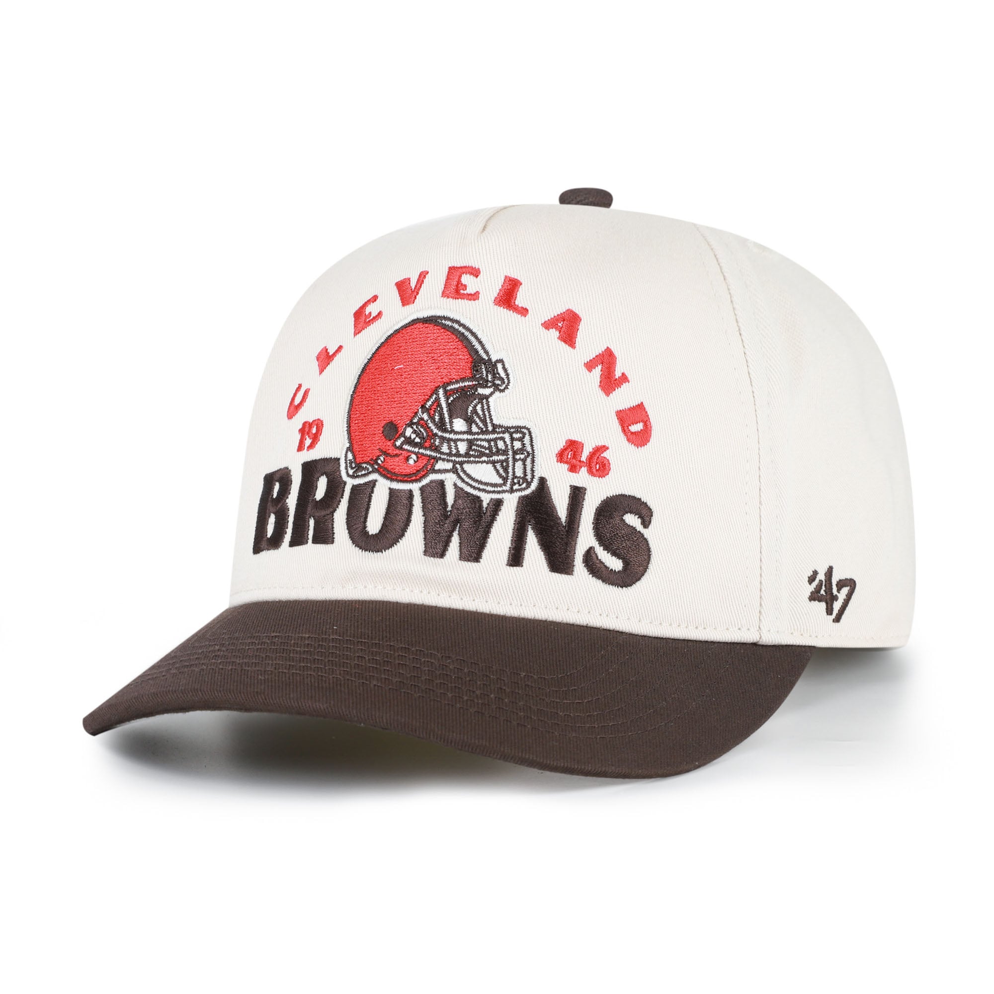 Men's '47 Natural Cleveland Browns Arcitext Hitch Adjustable Hat