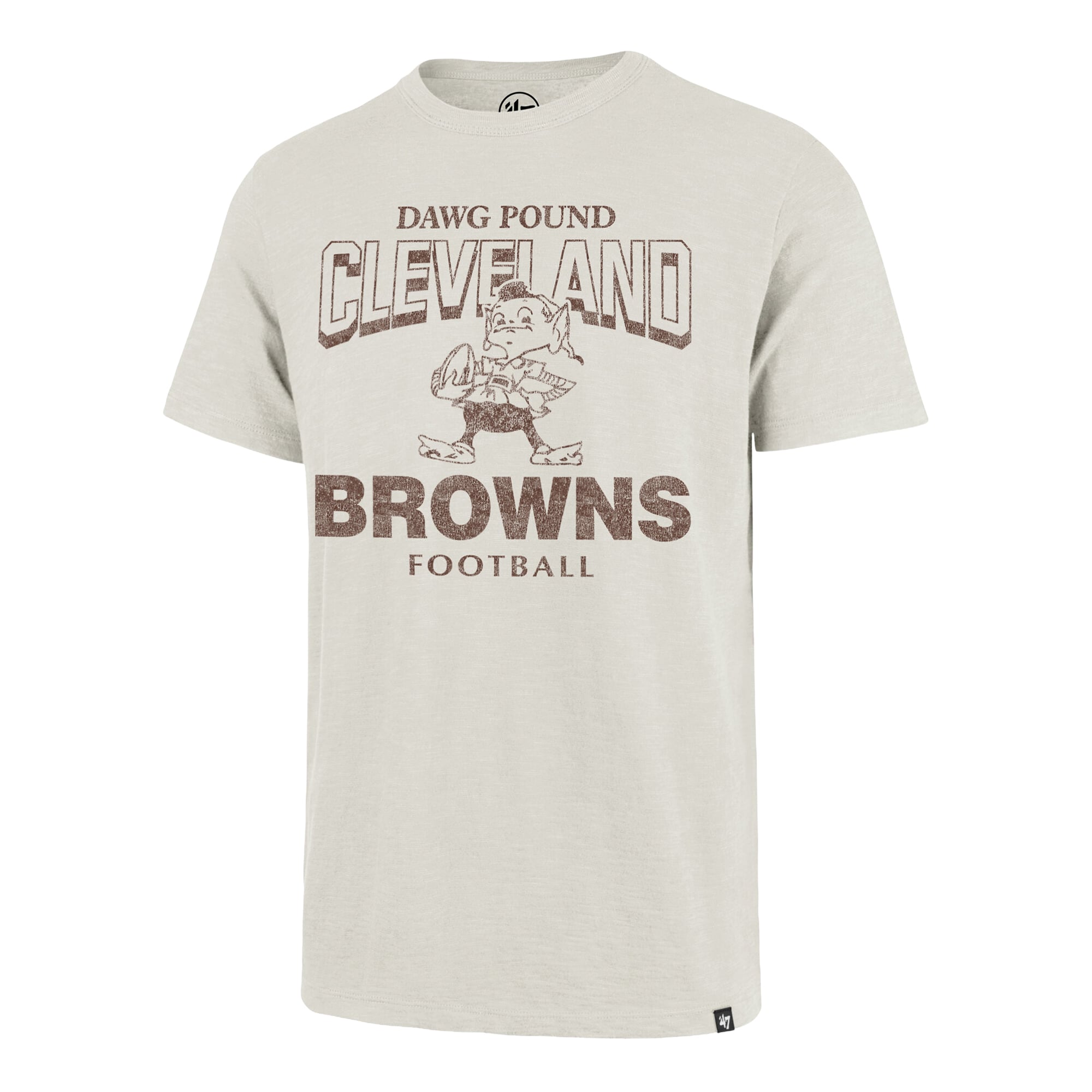 T-shirt homme '47 Natural Cleveland Browns Head On Scrum Slub