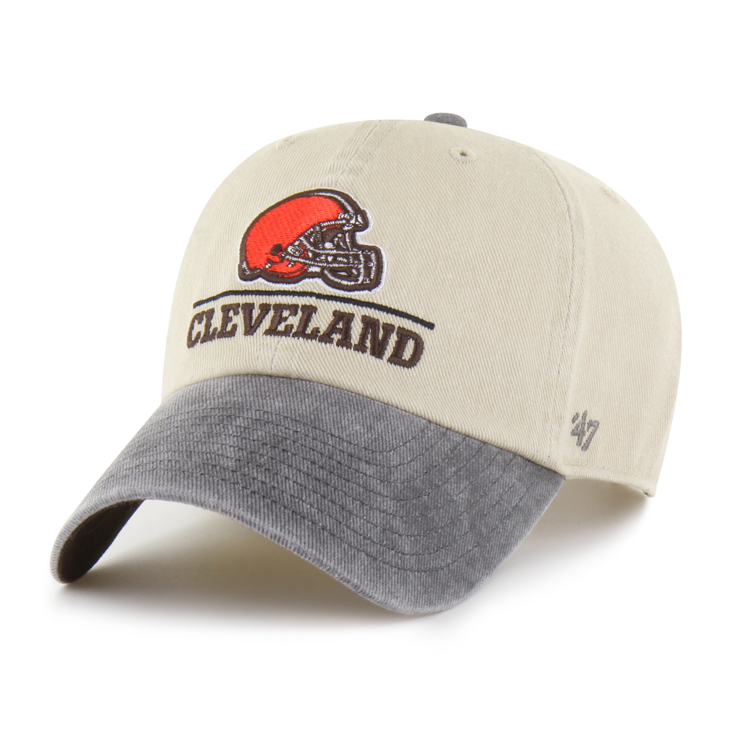 Casquette ajustable pour homme « 47 Natural Cleveland Browns Logo Line Clean Up »