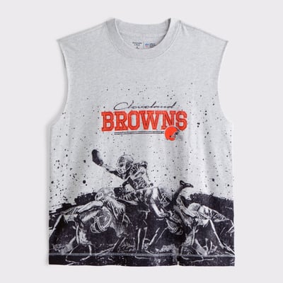 Cleveland Browns Abercrombie & Fitch Tank Top - Gray