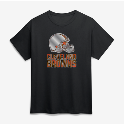 Cleveland Browns Big & Tall Metallic Mascot T-Shirt - Black