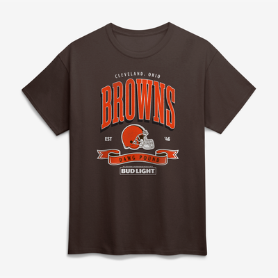 Cleveland Browns Bud Light T-Shirt - Brown
