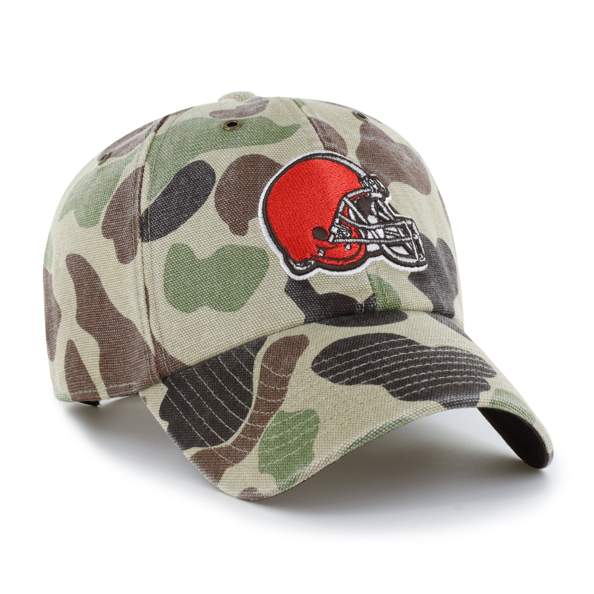 Casquette ajustable Carhartt x '47 Duck Camo Cleveland Browns Clean Up pour homme