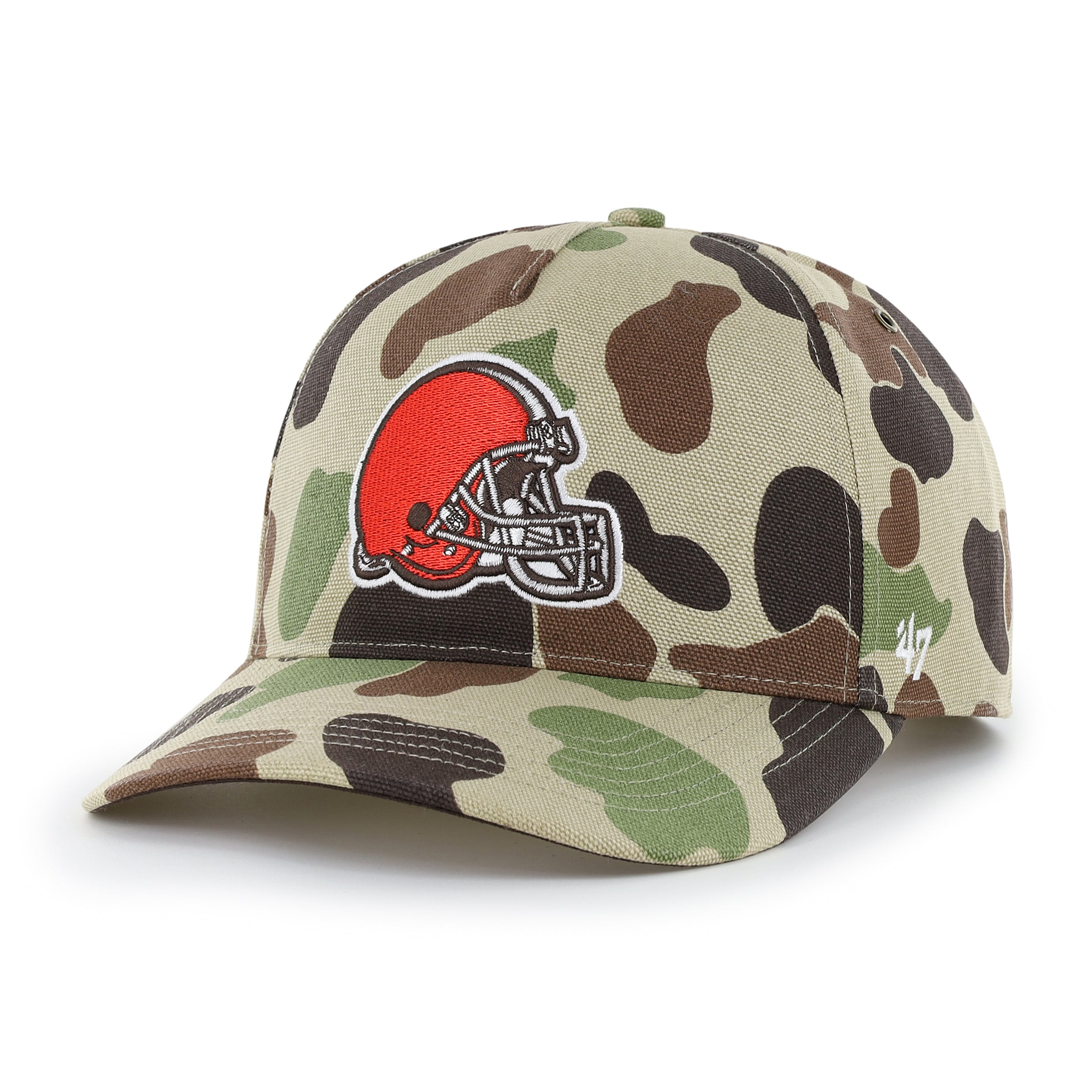 Casquette ajustable Carhartt x '47 Duck Camo Cleveland Browns Hitch pour homme