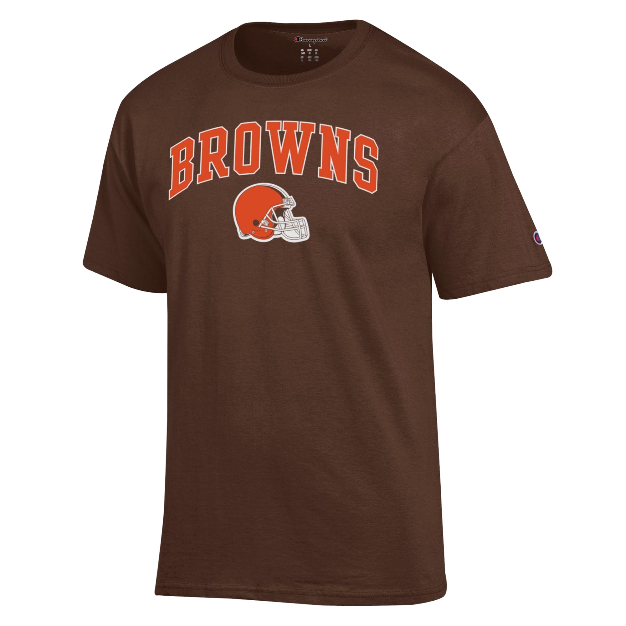 Men's Champion Brown Cleveland Browns Arch Over Logo T-Shirt
