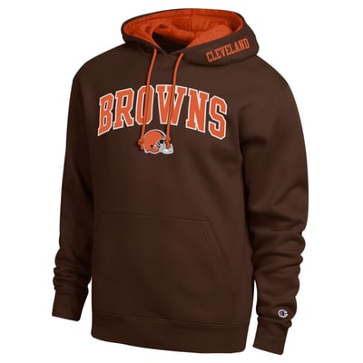  Cleveland Browns Champion Contrast Hoodie - Brown/Orange
