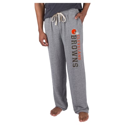  Cleveland Browns Concepts Sport Mainstream French Terry Tri-Blend Sweatpants - Gray