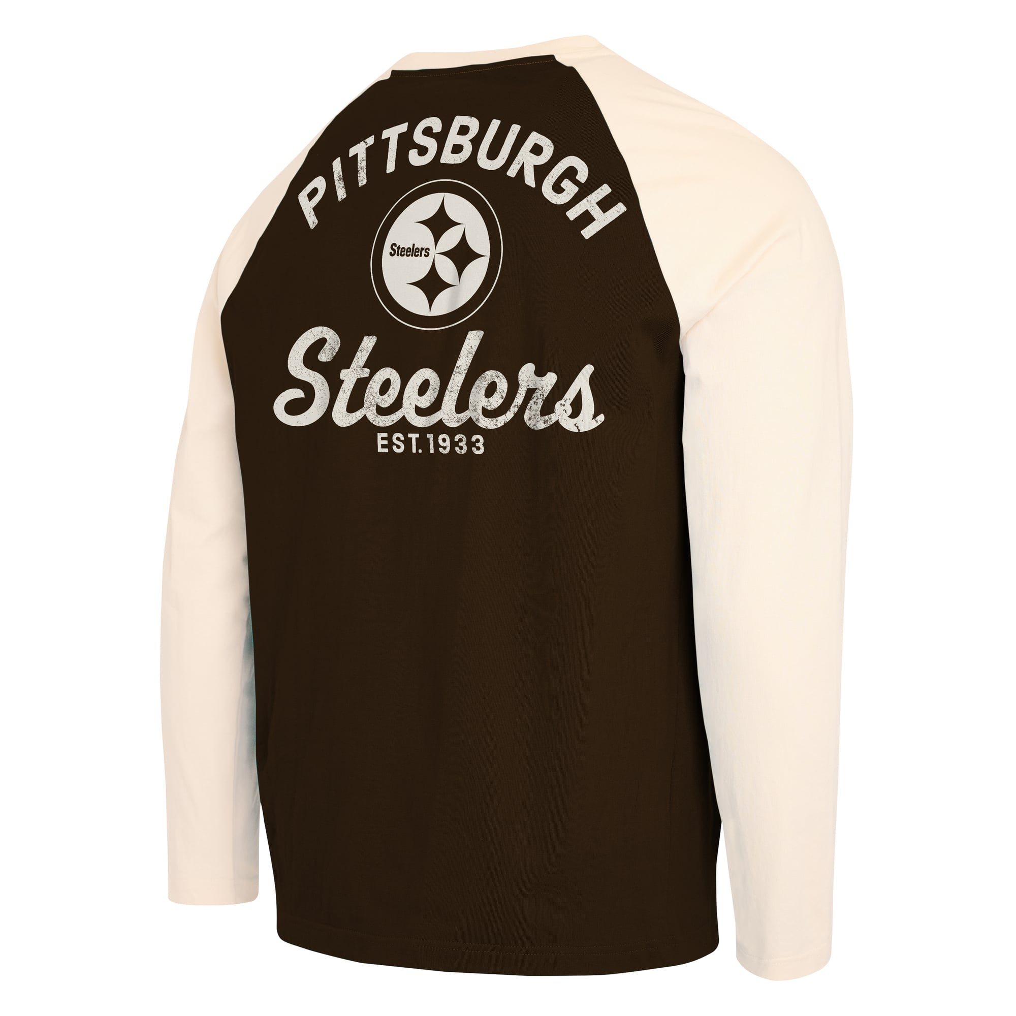 Men's Darius Rucker Collection by Fanatics Brown/Cream Cleveland Browns Henley Long Sleeve T-Shirt