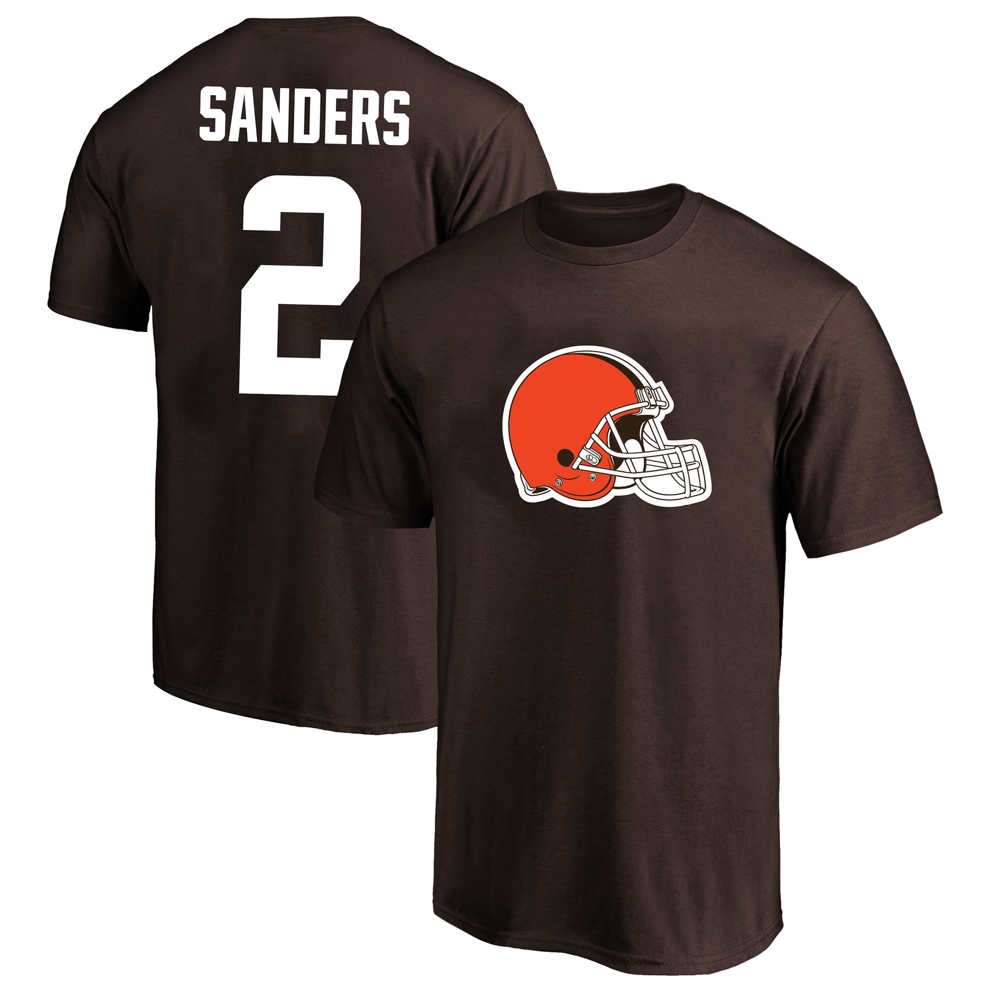 Men's Fanatics Shedeur Sanders Brown Cleveland Browns Big & Tall Player Name Number T-Shirt