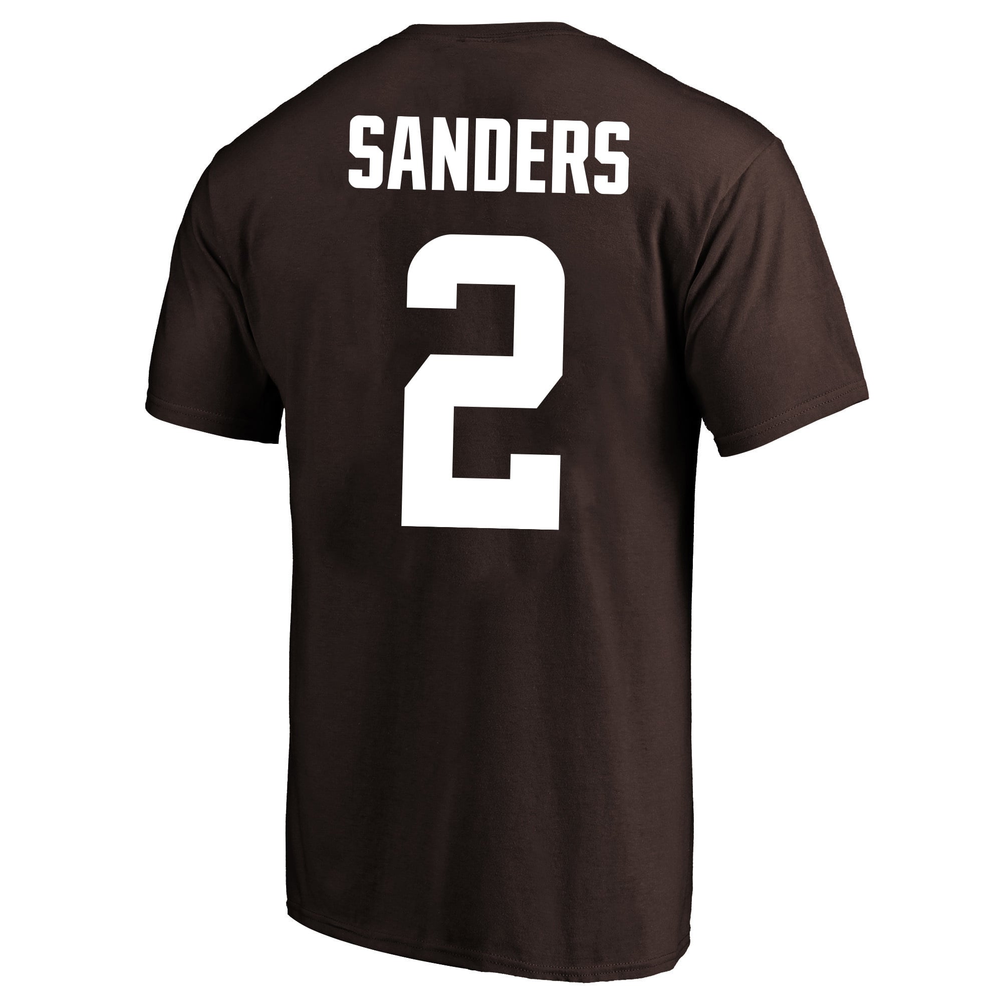 Men's Fanatics Shedeur Sanders Brown Cleveland Browns Big & Tall Player Name Number T-Shirt