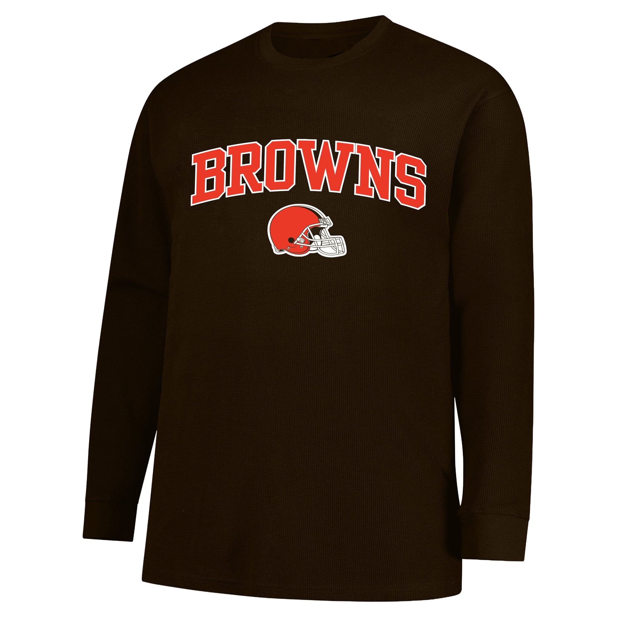 T-shirt thermique à manches longues gaufrées pour homme Fanatics Shedeur Sanders Brown Cleveland Browns, grandes tailles