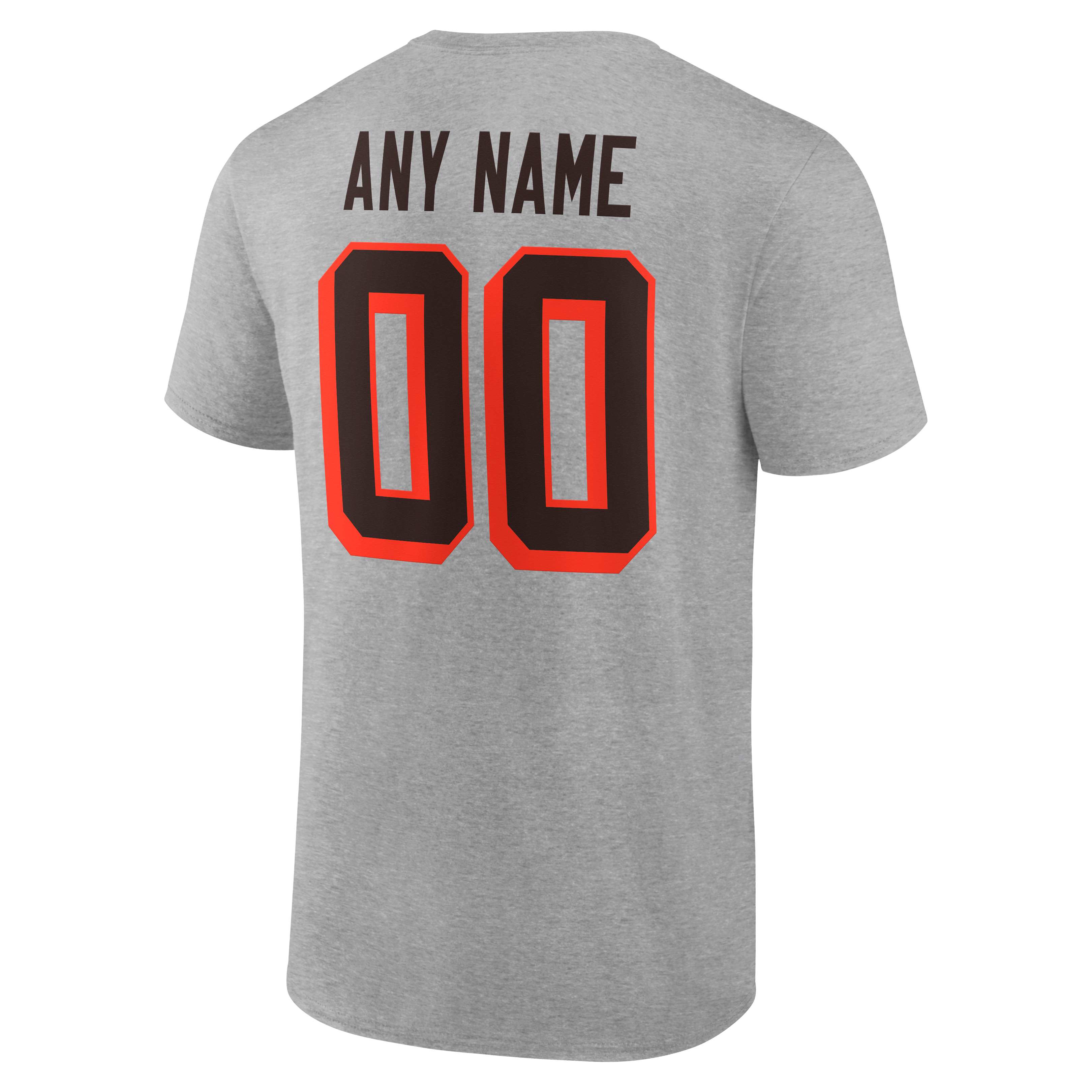 Men's Cleveland Browns Team Authentic Classic Personalized Name & Number T-Shirt