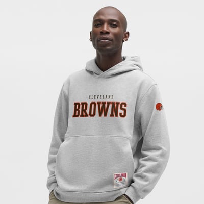 lululemon Cleveland Browns Heathered Silver Drop Steady State Pullover Hoodie