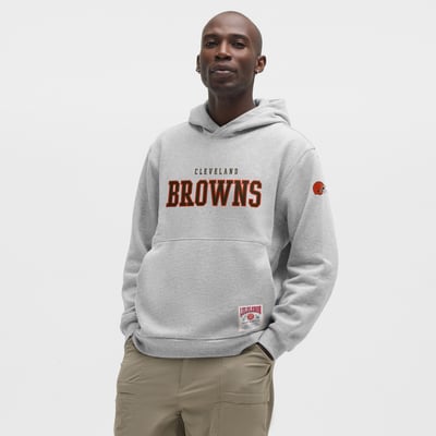 lululemon Cleveland Browns Heathered Silver Drop Steady State Pullover Hoodie