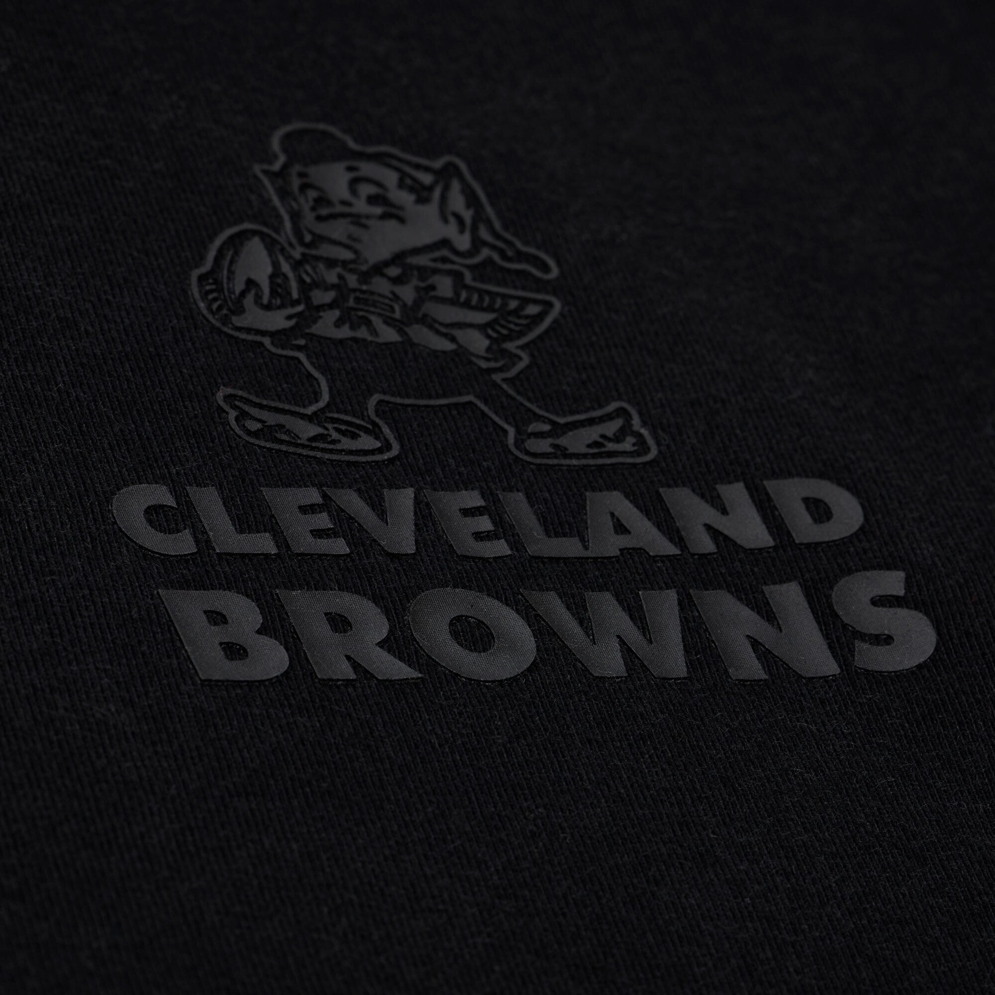Men's Mitchell & Ness Black Cleveland Browns Core Essentials Micro Logo T-Shirt