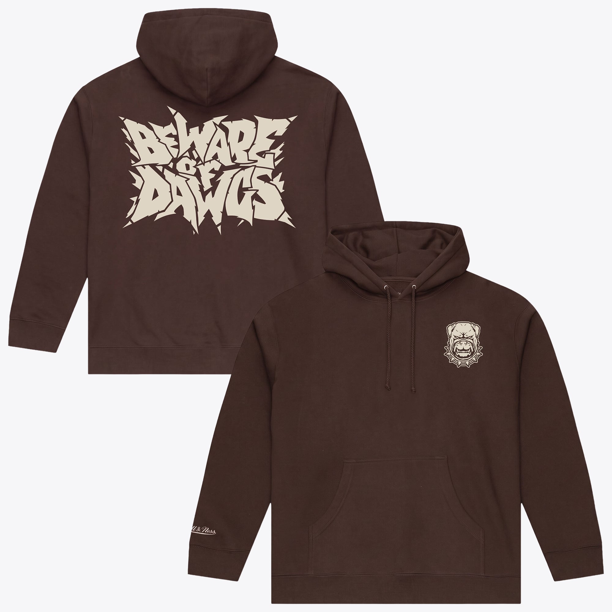 Men's Mitchell & Ness Cleveland Browns Beware of the Dawgs Hoodie