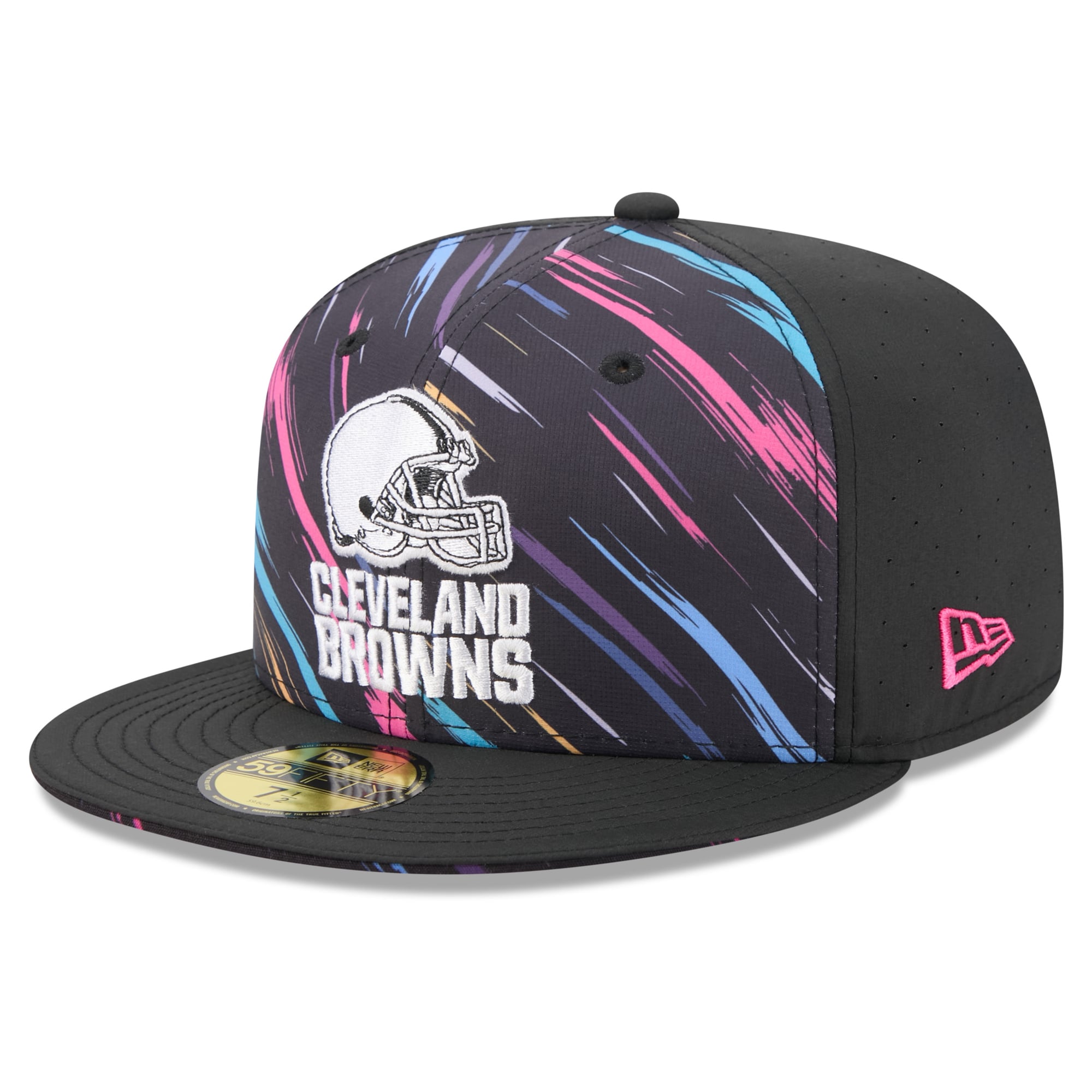 Men's New Era Black Cleveland Browns 2026 NFL Crucial Catch 59FIFTY Fitted Hat