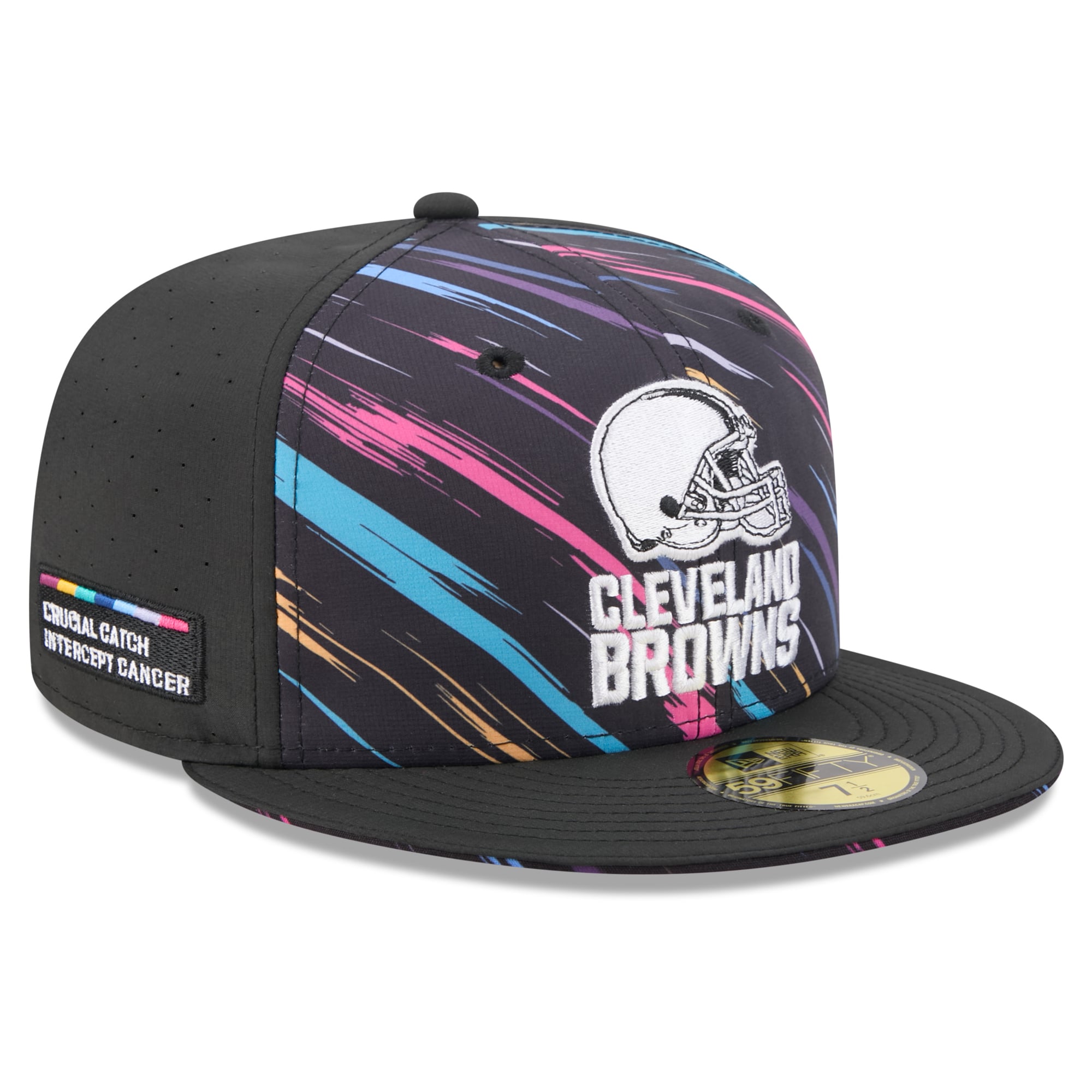Men's New Era Black Cleveland Browns 2026 NFL Crucial Catch 59FIFTY Fitted Hat