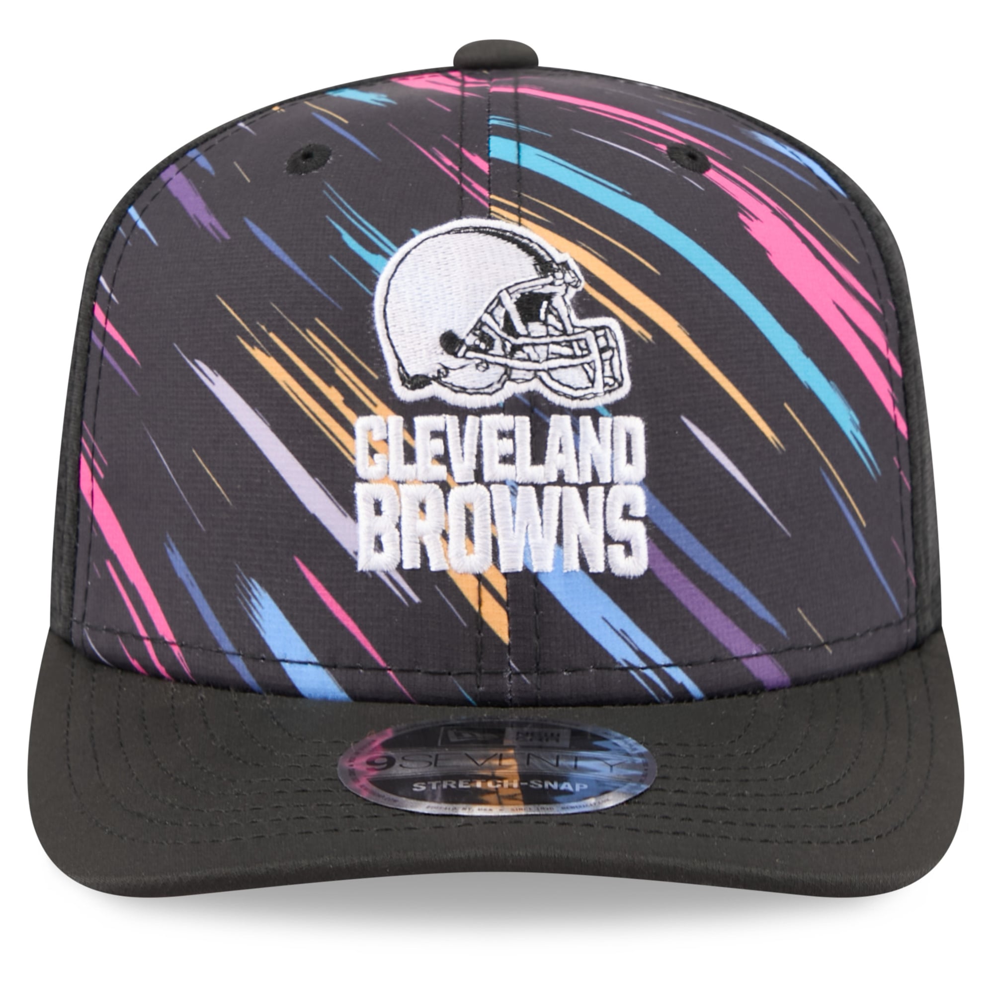 Men's New Era Black Cleveland Browns 2026 NFL Crucial Catch 9SEVENTY Adjustable Trucker Hat