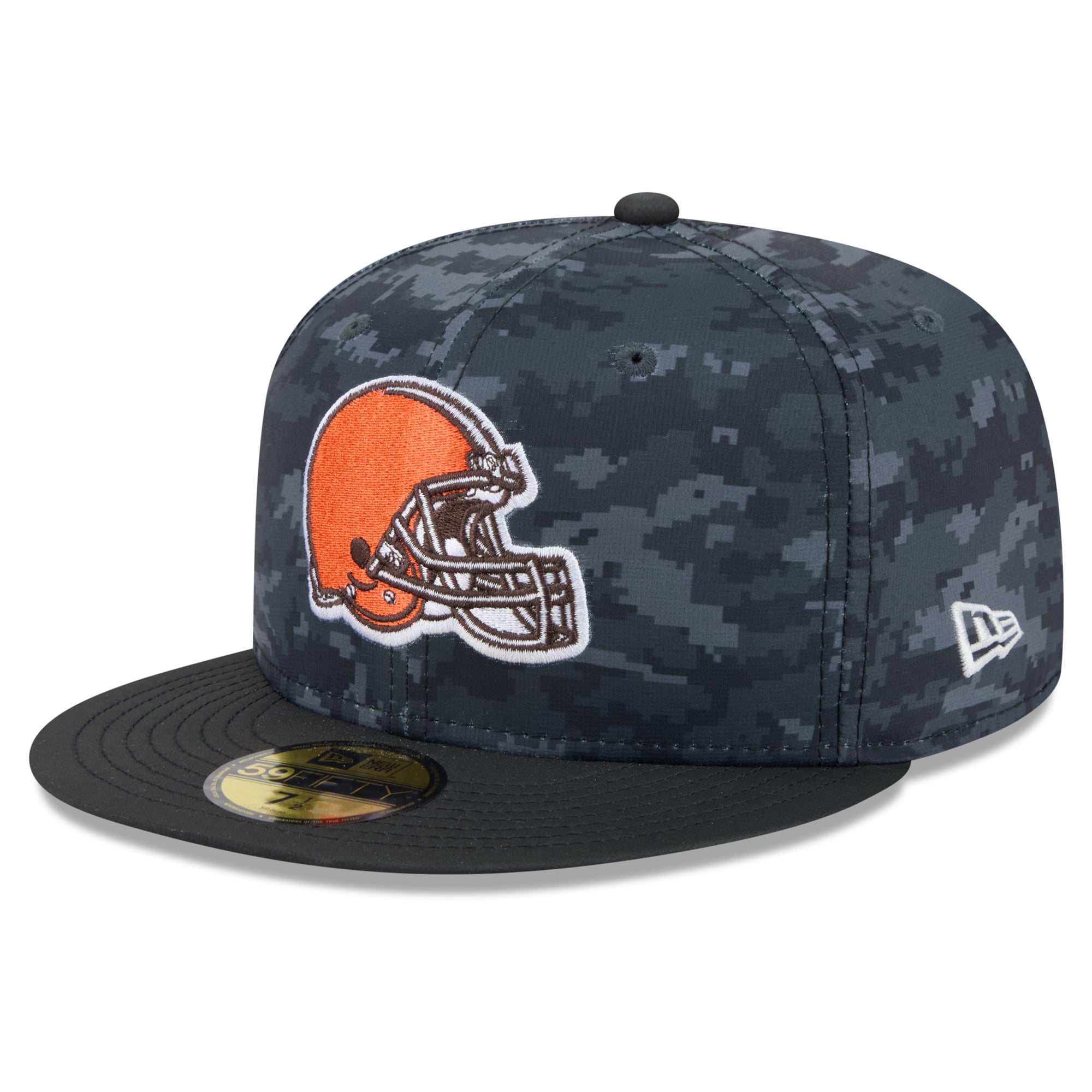 Men's New Era Black Cleveland Browns 2026 Salute To Service 59FIFTY Fitted Hat