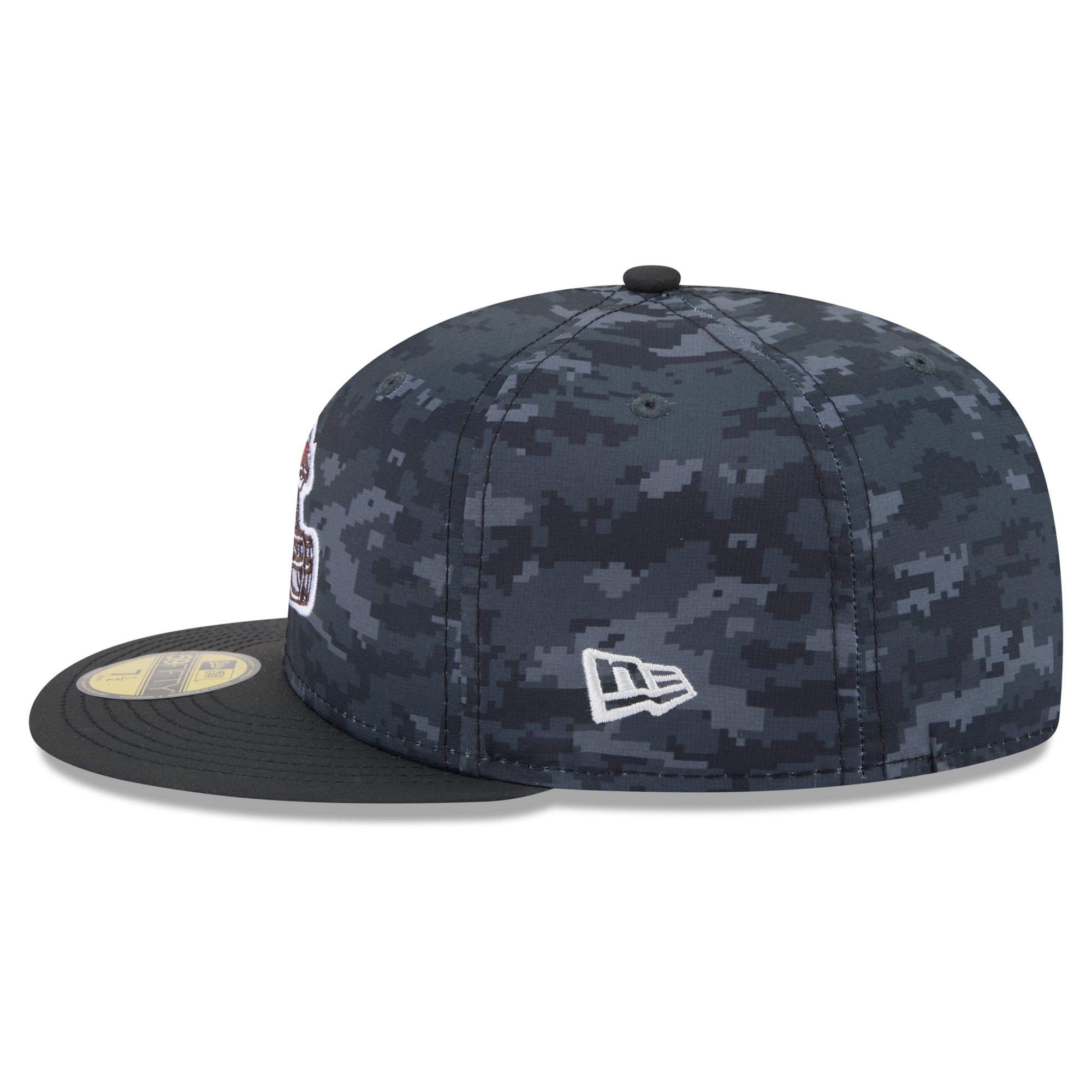 Men's New Era Black Cleveland Browns 2026 Salute To Service 59FIFTY Fitted Hat