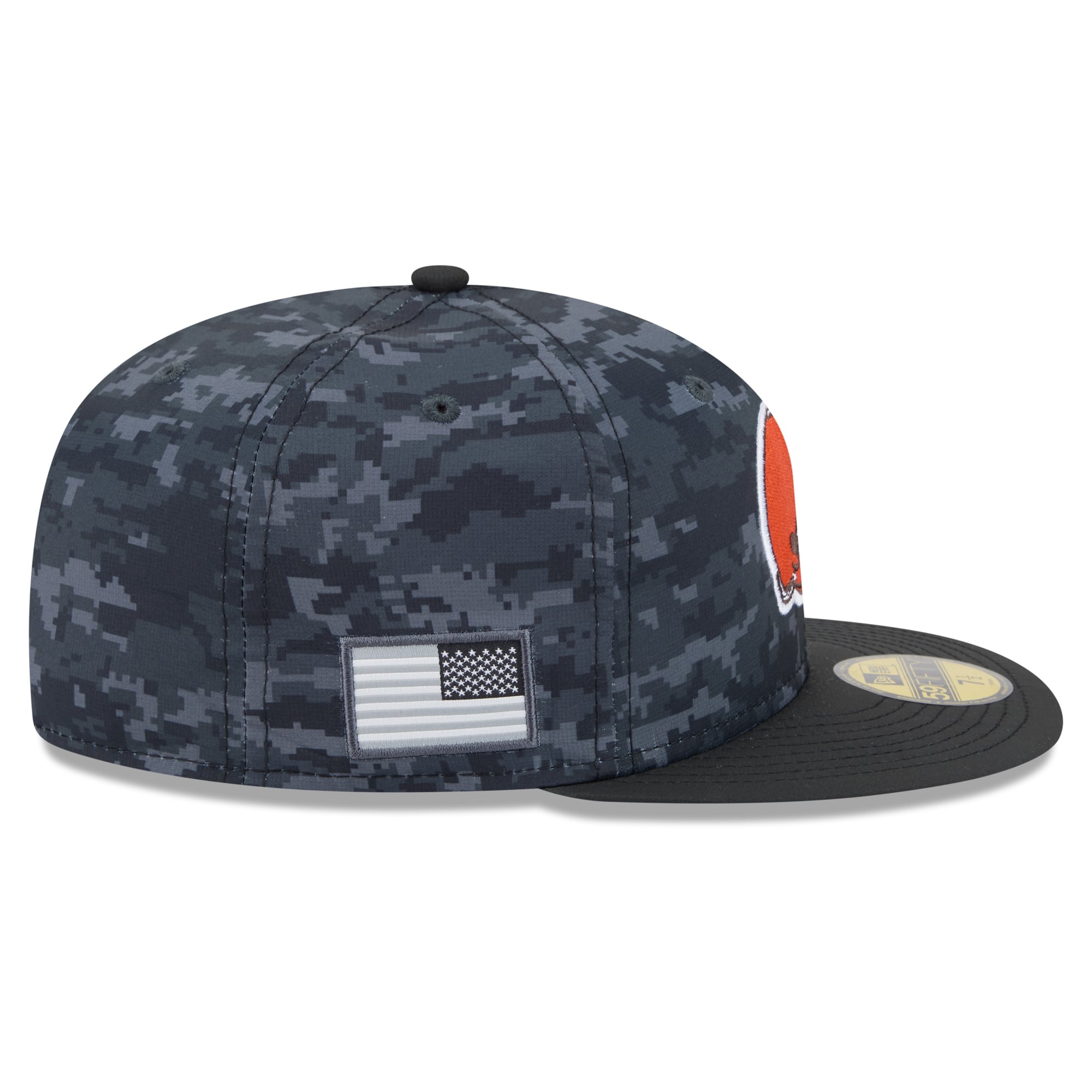 Men's New Era Black Cleveland Browns 2026 Salute To Service 59FIFTY Fitted Hat