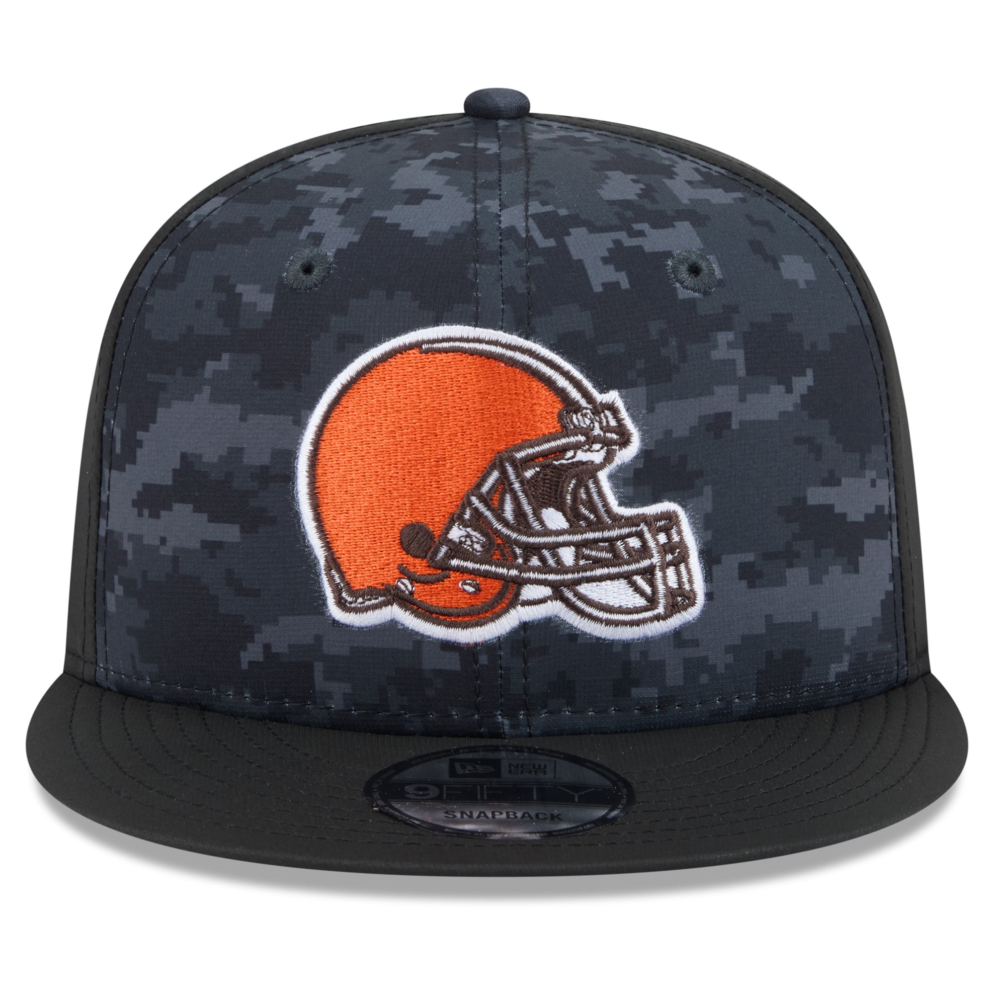 Casquette snapback New Era noire Cleveland Browns 2026 Salute To Service 9FIFTY pour homme