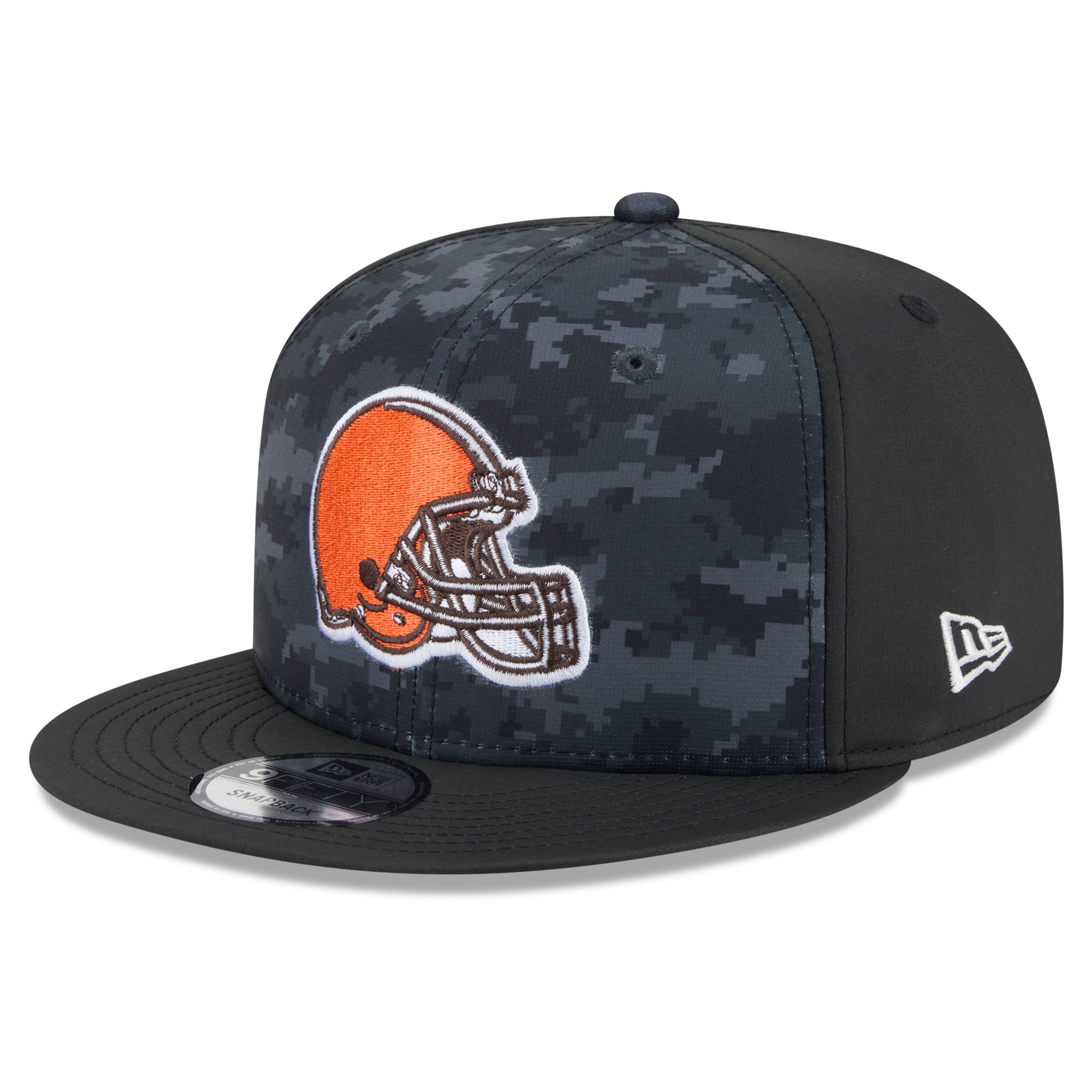 Casquette snapback New Era noire Cleveland Browns 2026 Salute To Service 9FIFTY pour homme