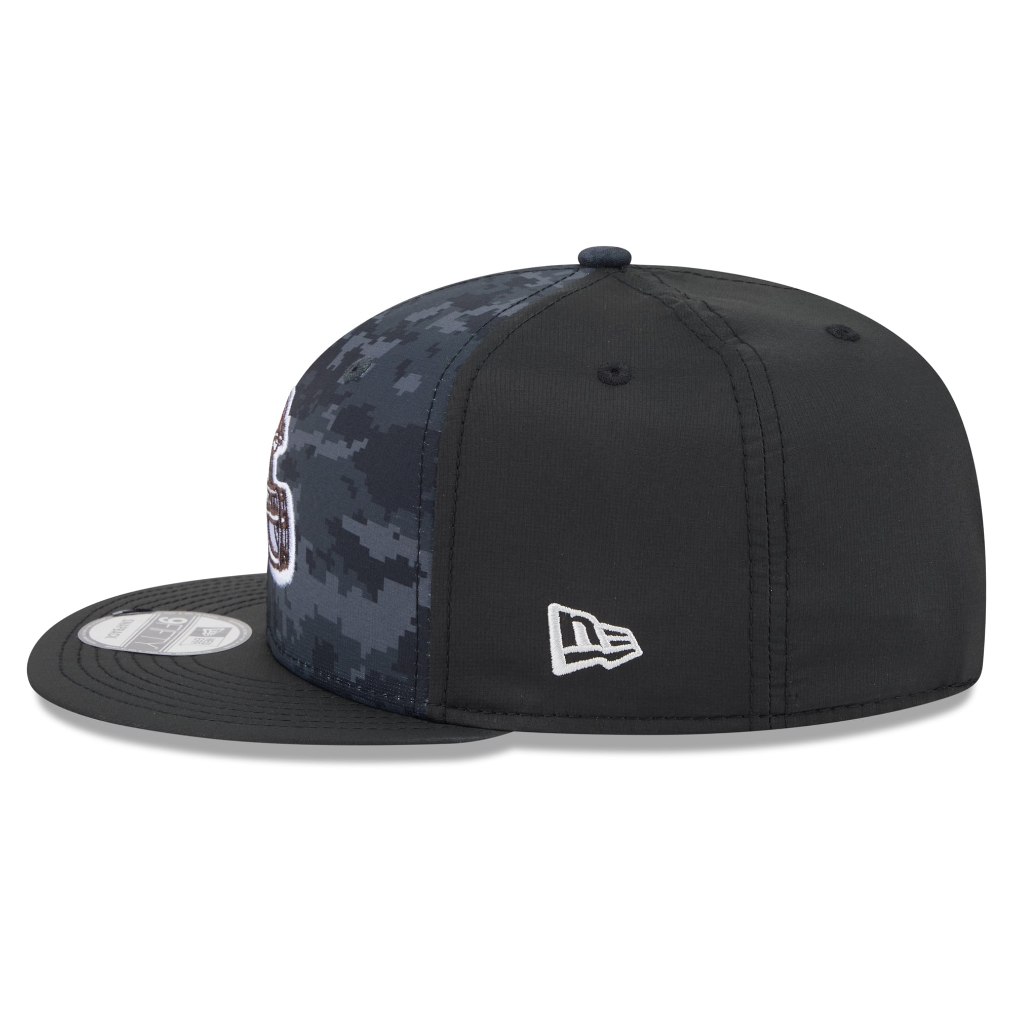 Casquette snapback New Era noire Cleveland Browns 2026 Salute To Service 9FIFTY pour homme