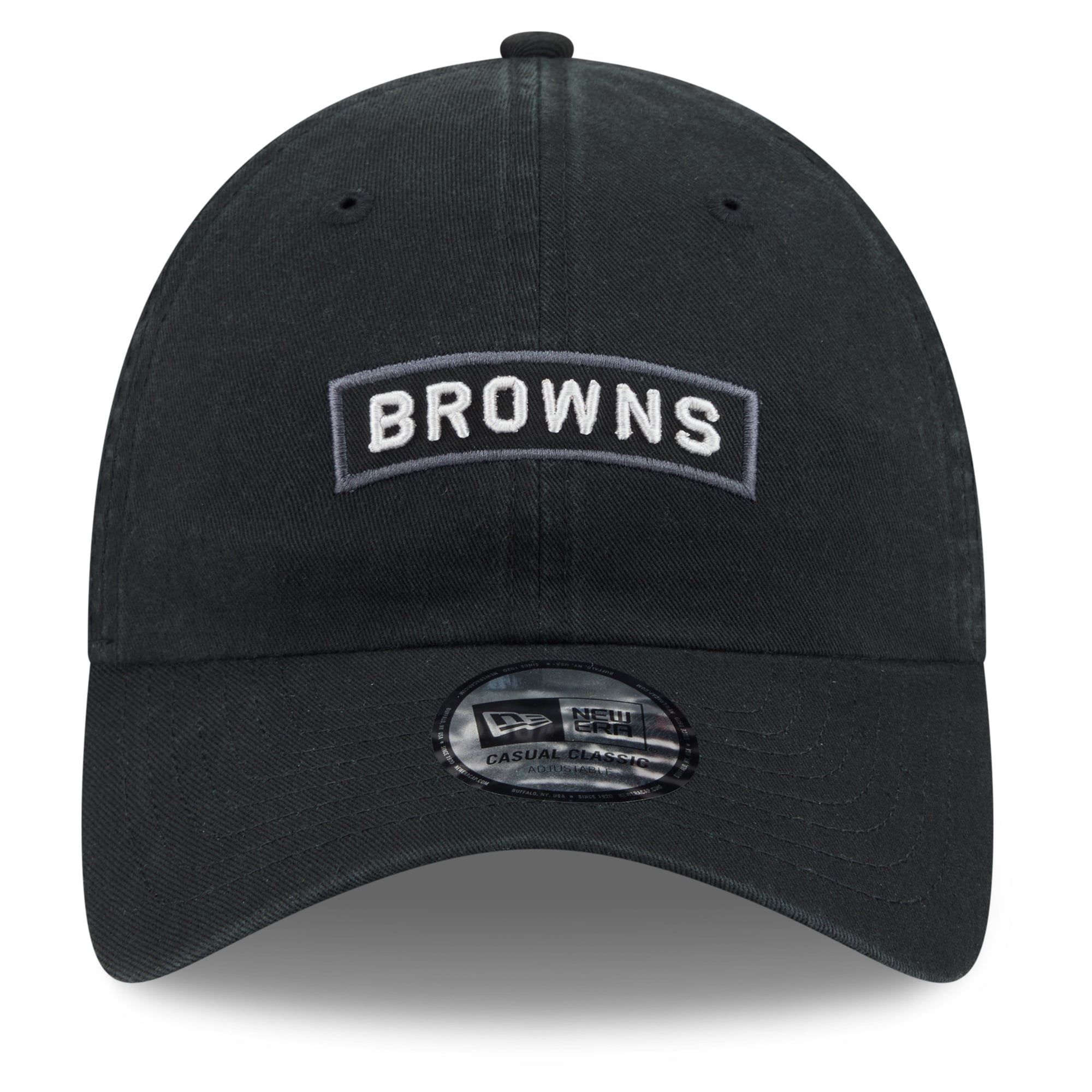 Casquette New Era noire pour homme Cleveland Browns 2026 Salute To Service, style classique décontracté et ajustable