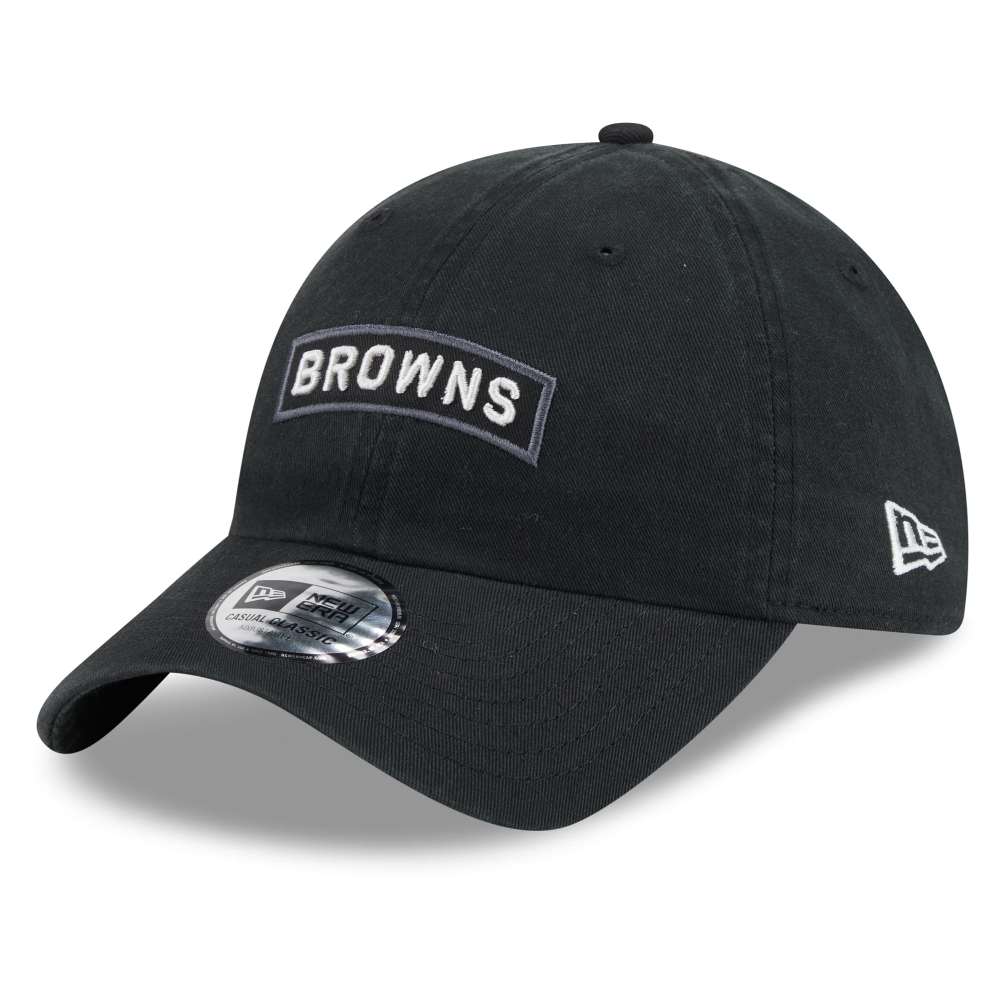 Casquette New Era noire pour homme Cleveland Browns 2026 Salute To Service, style classique décontracté et ajustable