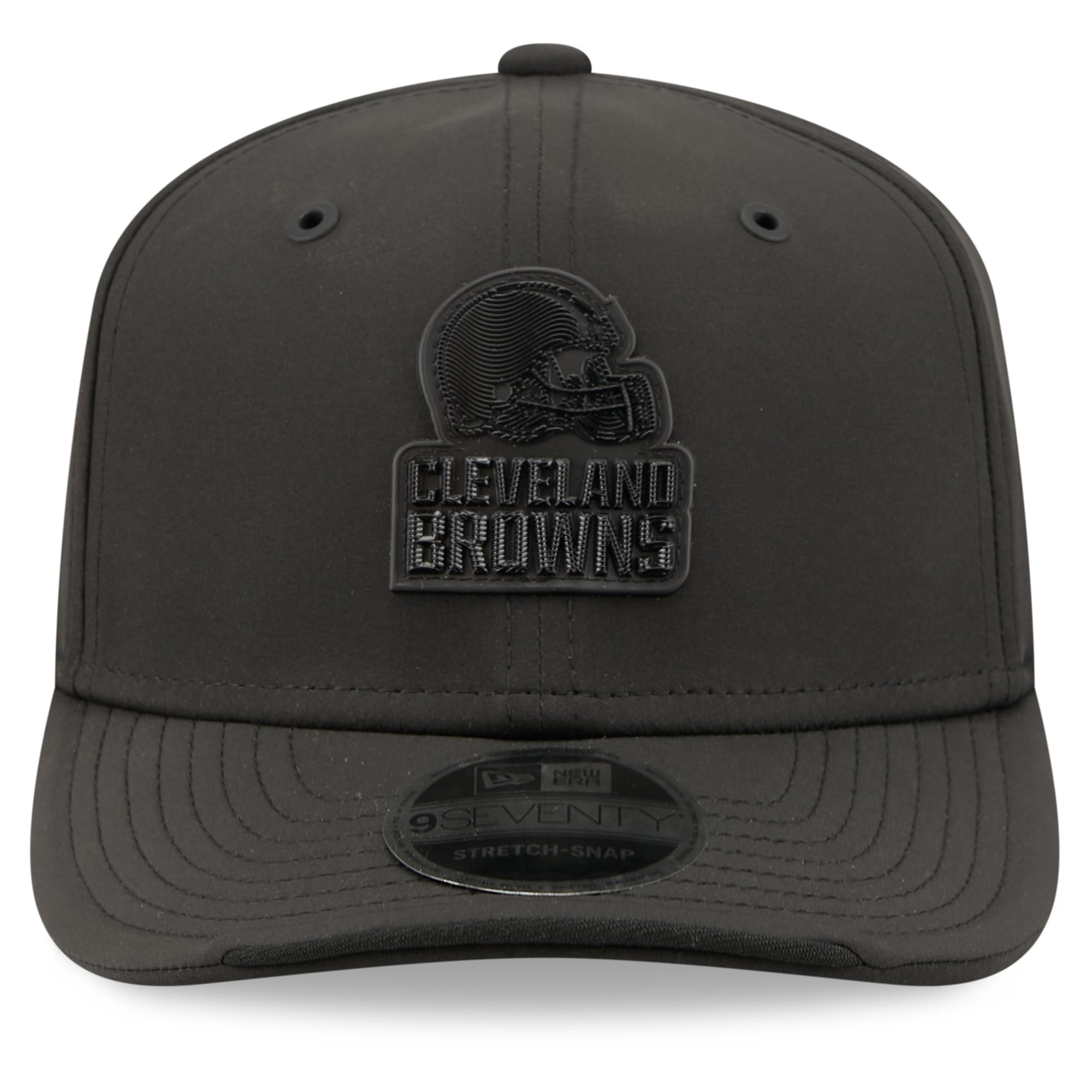 Casquette ajustable New Era noire Cleveland Browns 2026 Sideline 9SEVENTY pour homme