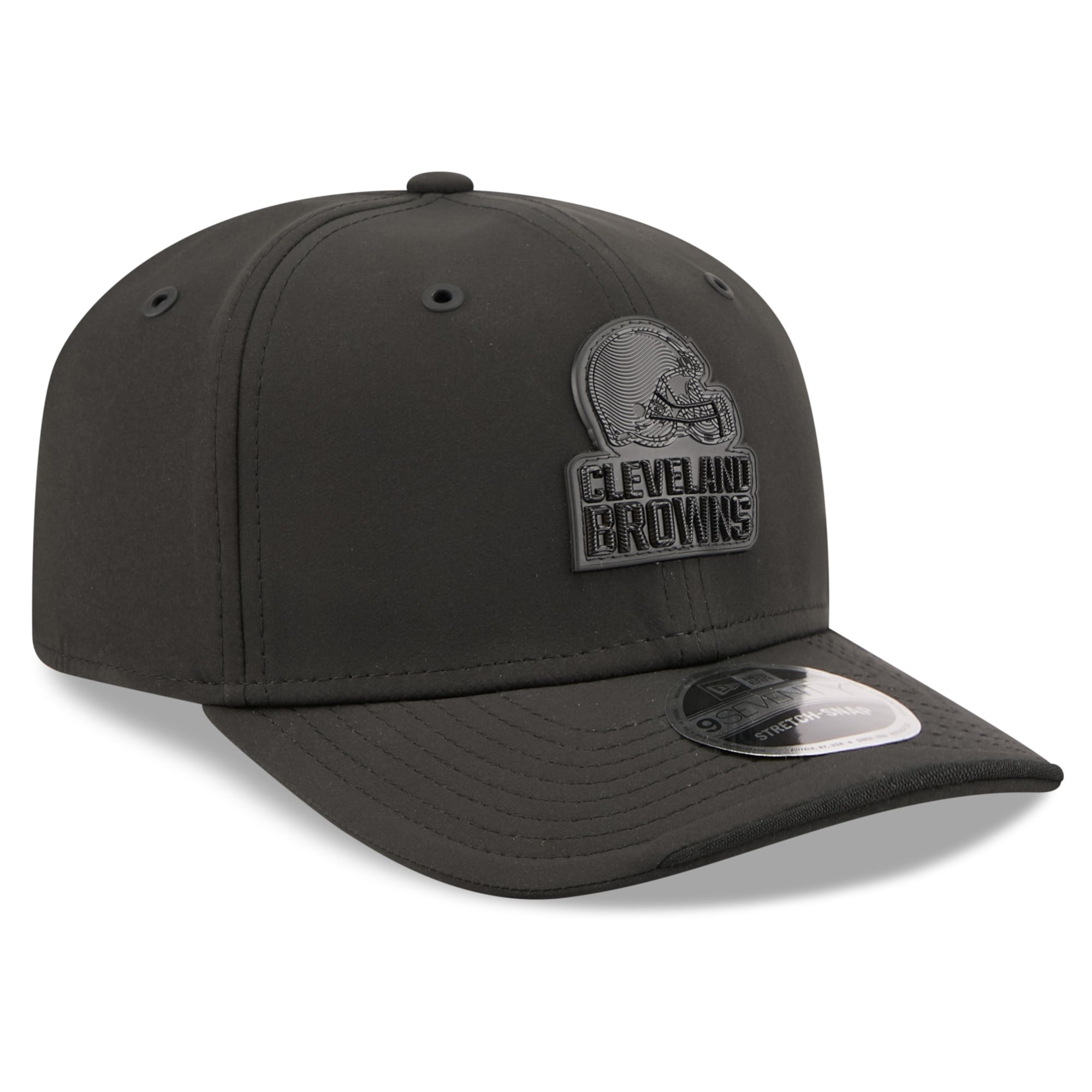 Casquette ajustable New Era noire Cleveland Browns 2026 Sideline 9SEVENTY pour homme