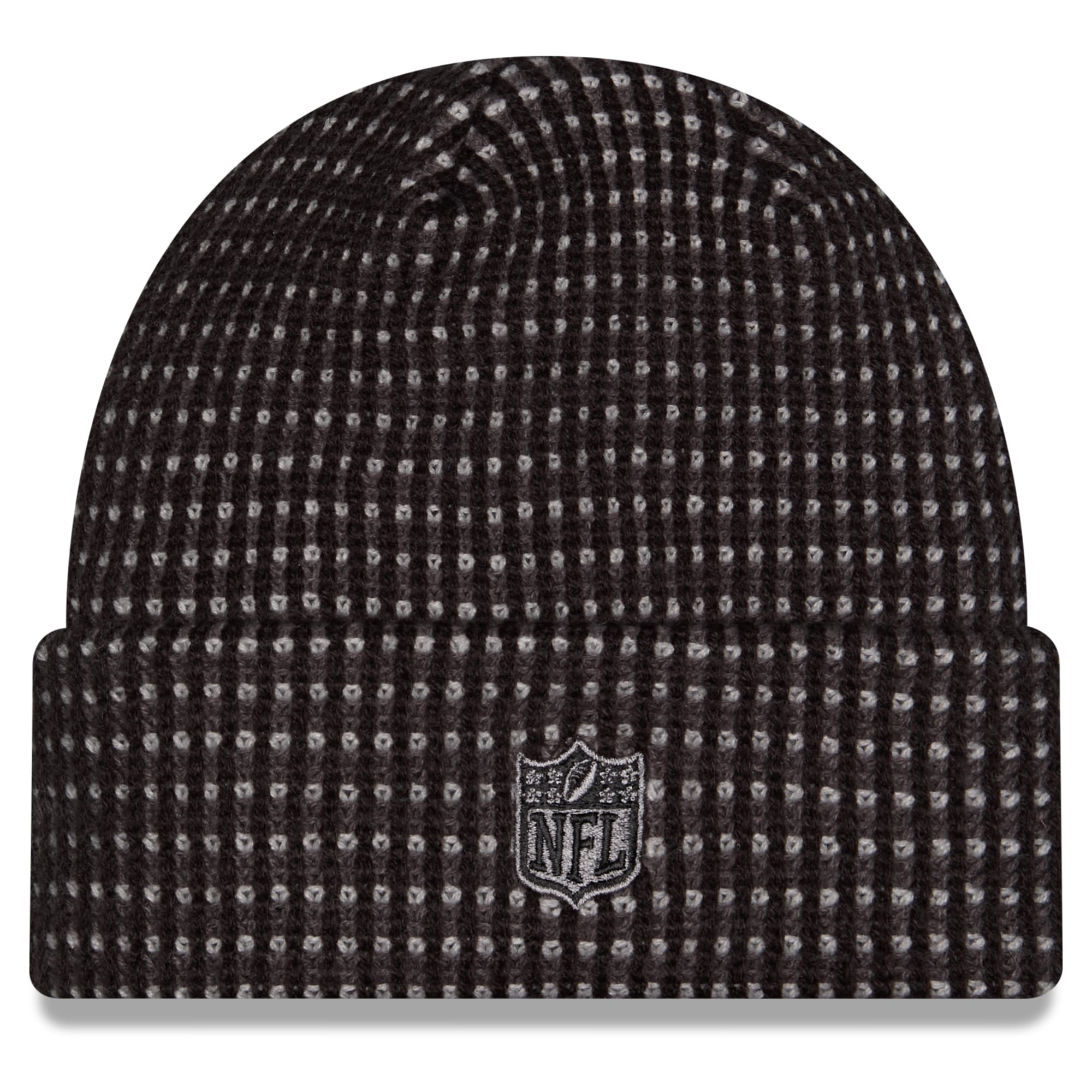 Bonnet à revers New Era noir pour homme, modèle Cleveland Browns 2026, idéal pour les sorties hivernales.