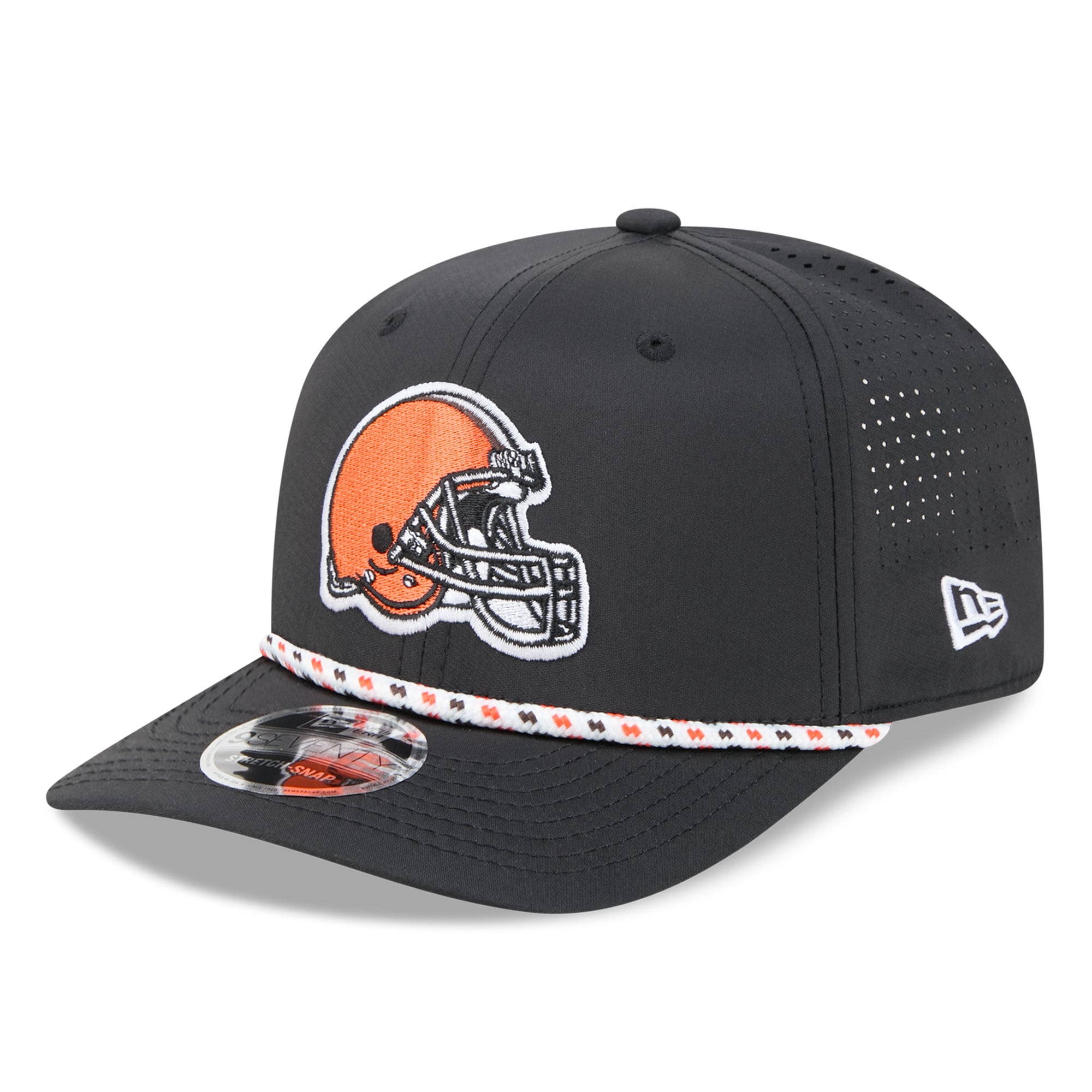 Casquette ajustable New Era Cleveland Browns 9SEVENTY noire pour homme