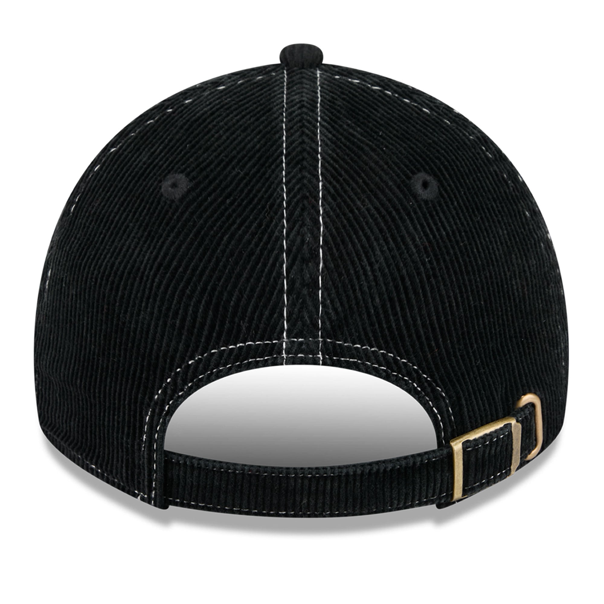 Casquette New Era noire pour homme, Cleveland Browns, en velours côtelé, style classique décontracté et ajustable