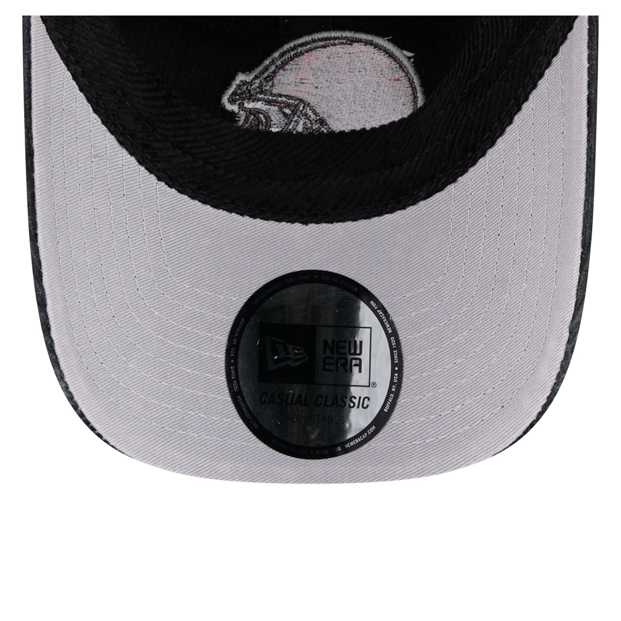 Casquette New Era noire pour homme, Cleveland Browns, en velours côtelé, style classique décontracté et ajustable