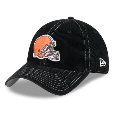 Cleveland Browns New Era Corduroy Casual Classic Adjustable Hat - Black