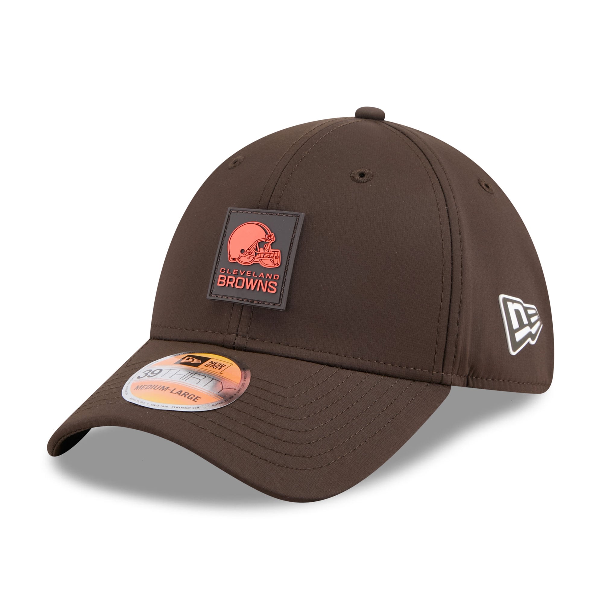 Casquette 39THIRTY Flex marron New Era pour homme, édition 2025 des Cleveland Browns