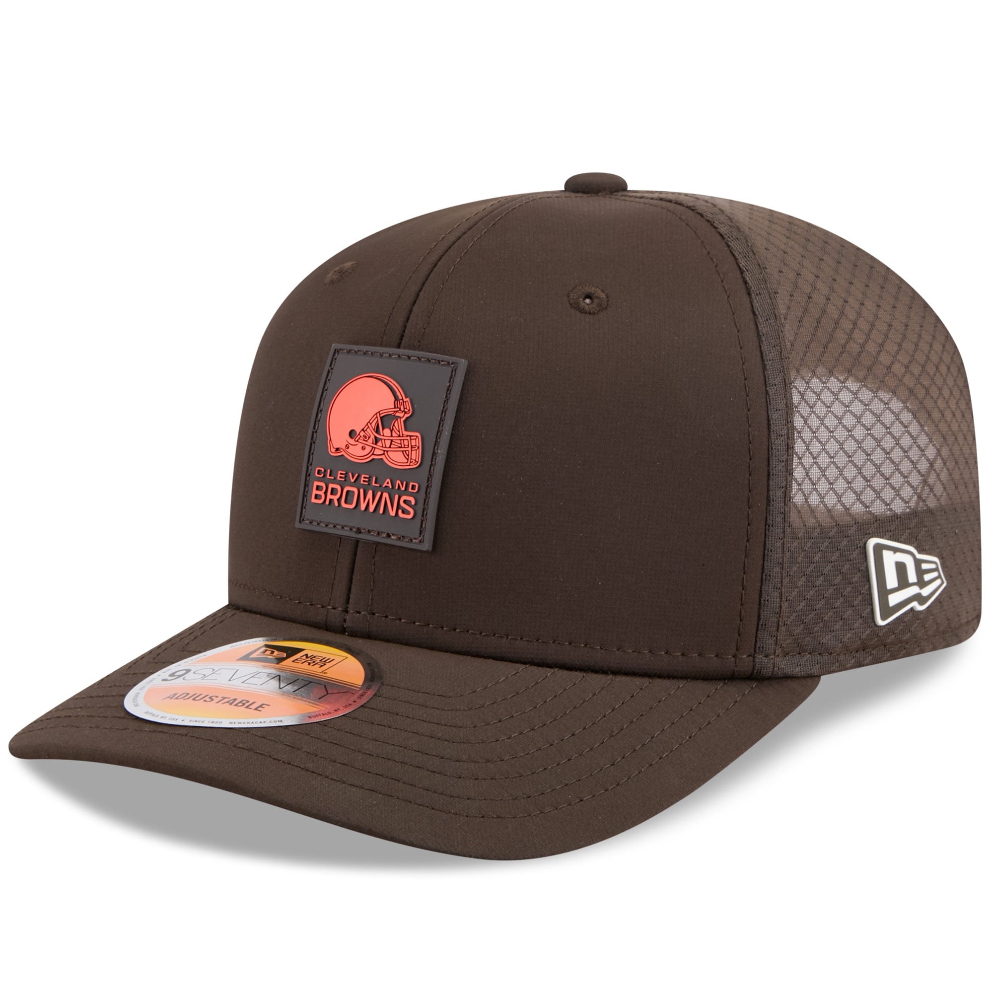 Casquette ajustable 9SEVENTY Trucker marron des Cleveland Browns 2025 pour homme de New Era