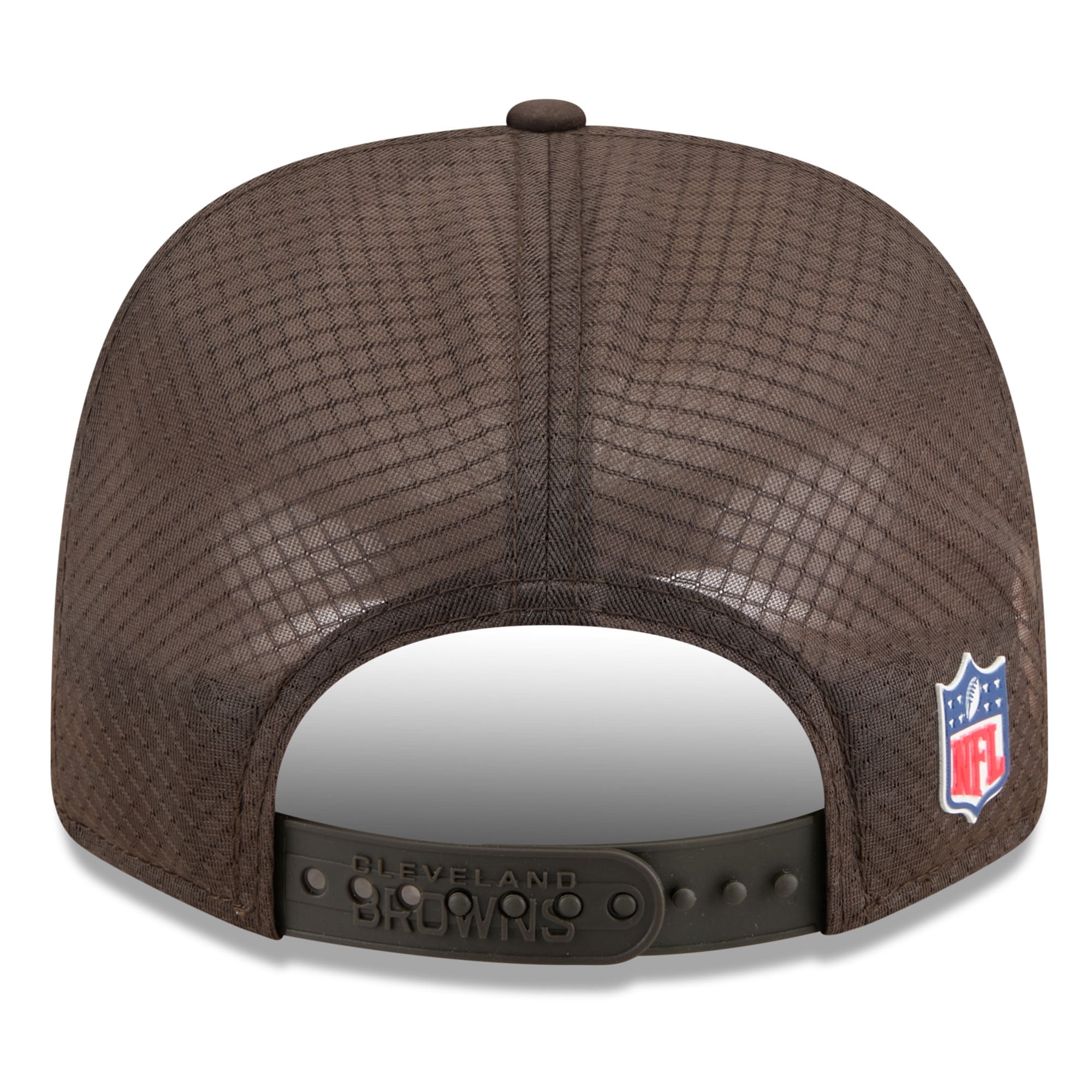 Casquette ajustable 9SEVENTY Trucker marron des Cleveland Browns 2025 pour homme de New Era