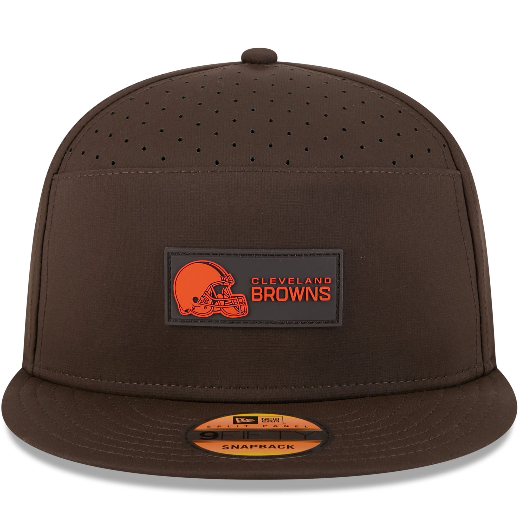 Casquette Snapback 9FIFTY marron à panneaux fendus pour homme New Era Cleveland Browns 2025