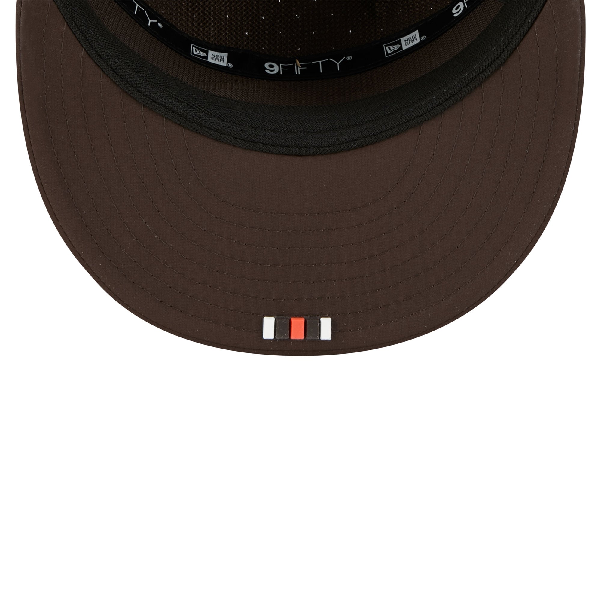 Casquette Snapback 9FIFTY marron à panneaux fendus pour homme New Era Cleveland Browns 2025